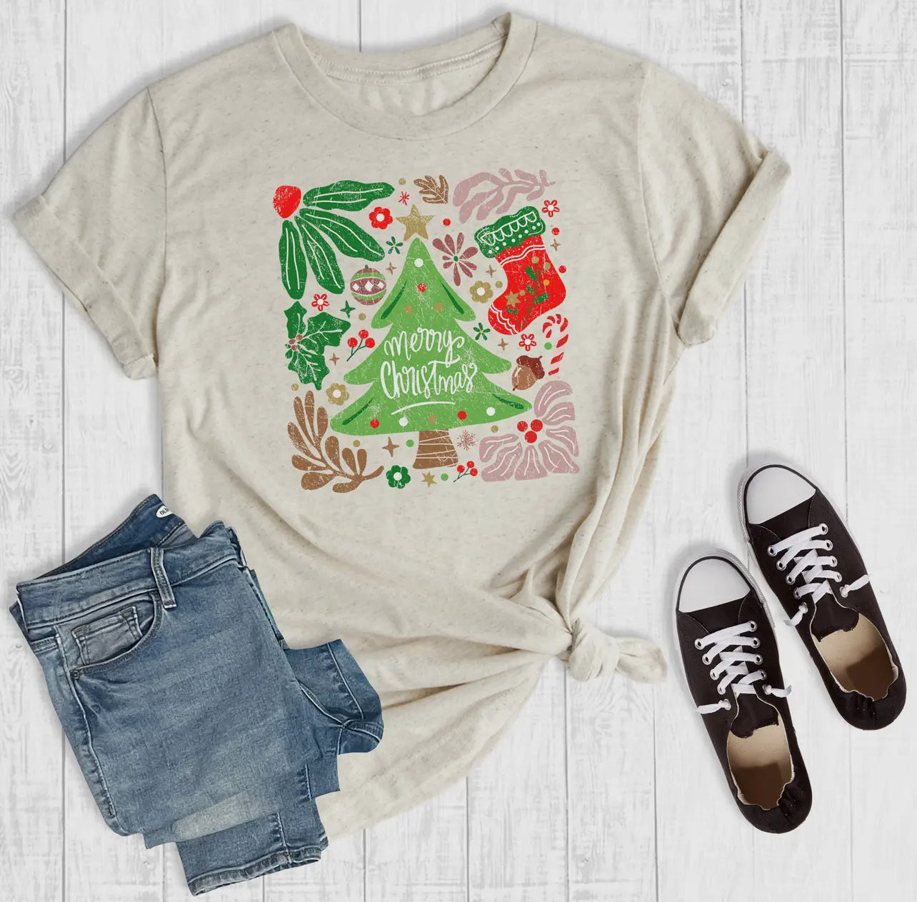 *Preorder* Artsy Christmas Graphic Tee