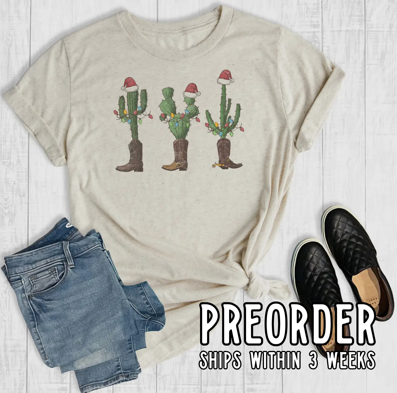 *Preorder* Christmas Cactus Graphic Tee