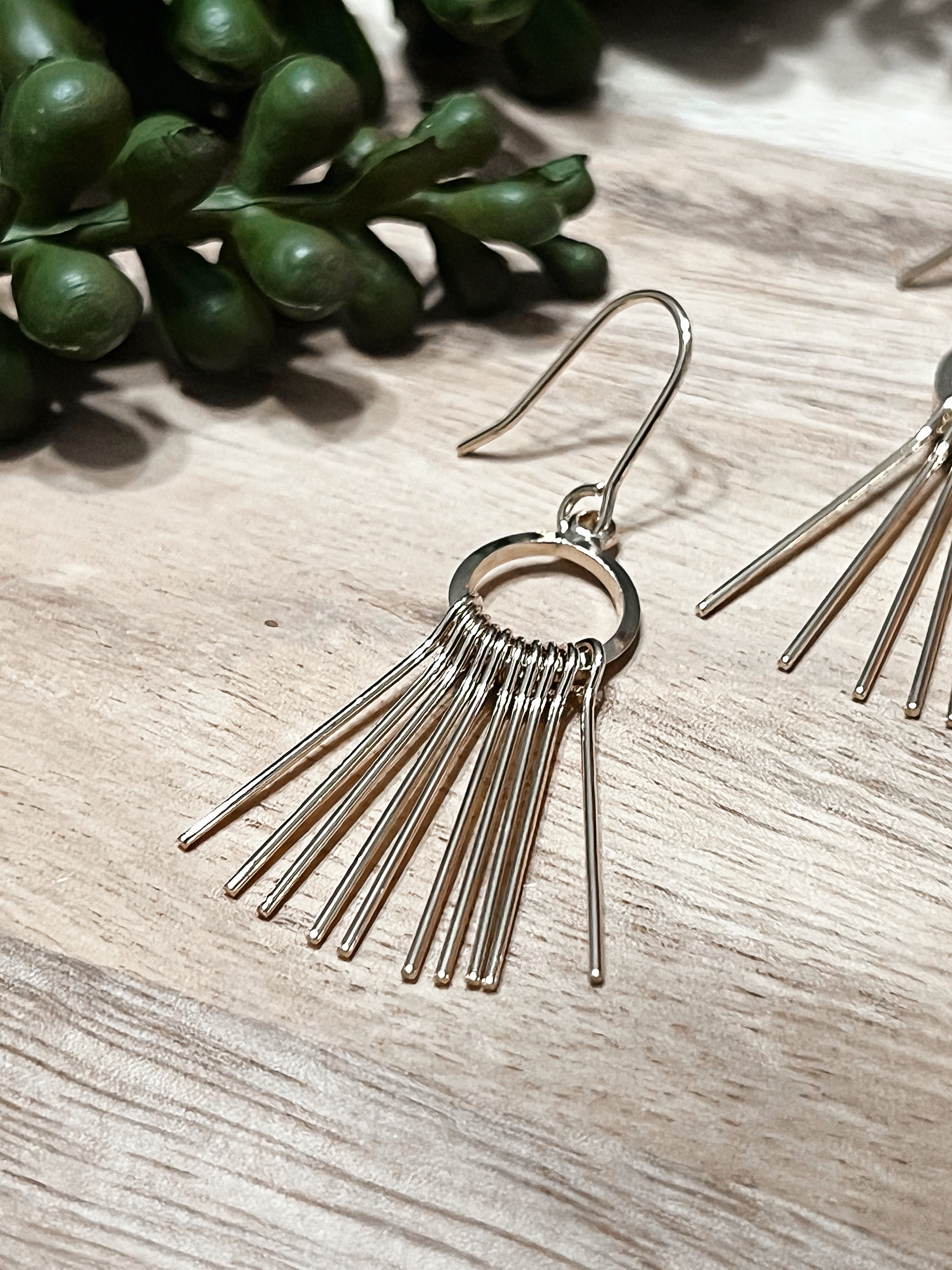 Golden Spire Earrings