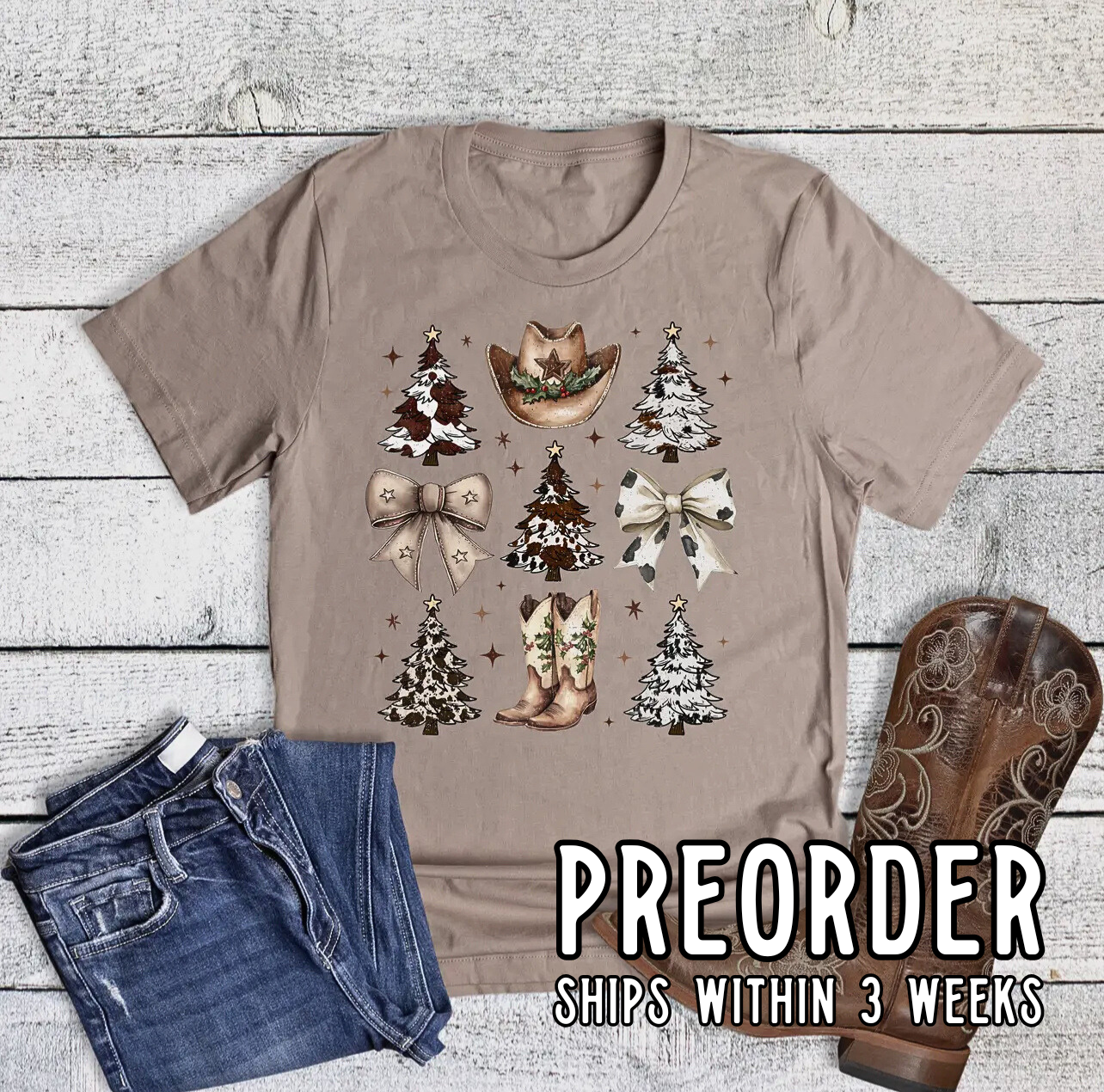 *Preorder* Country Christmas Graphic Tee