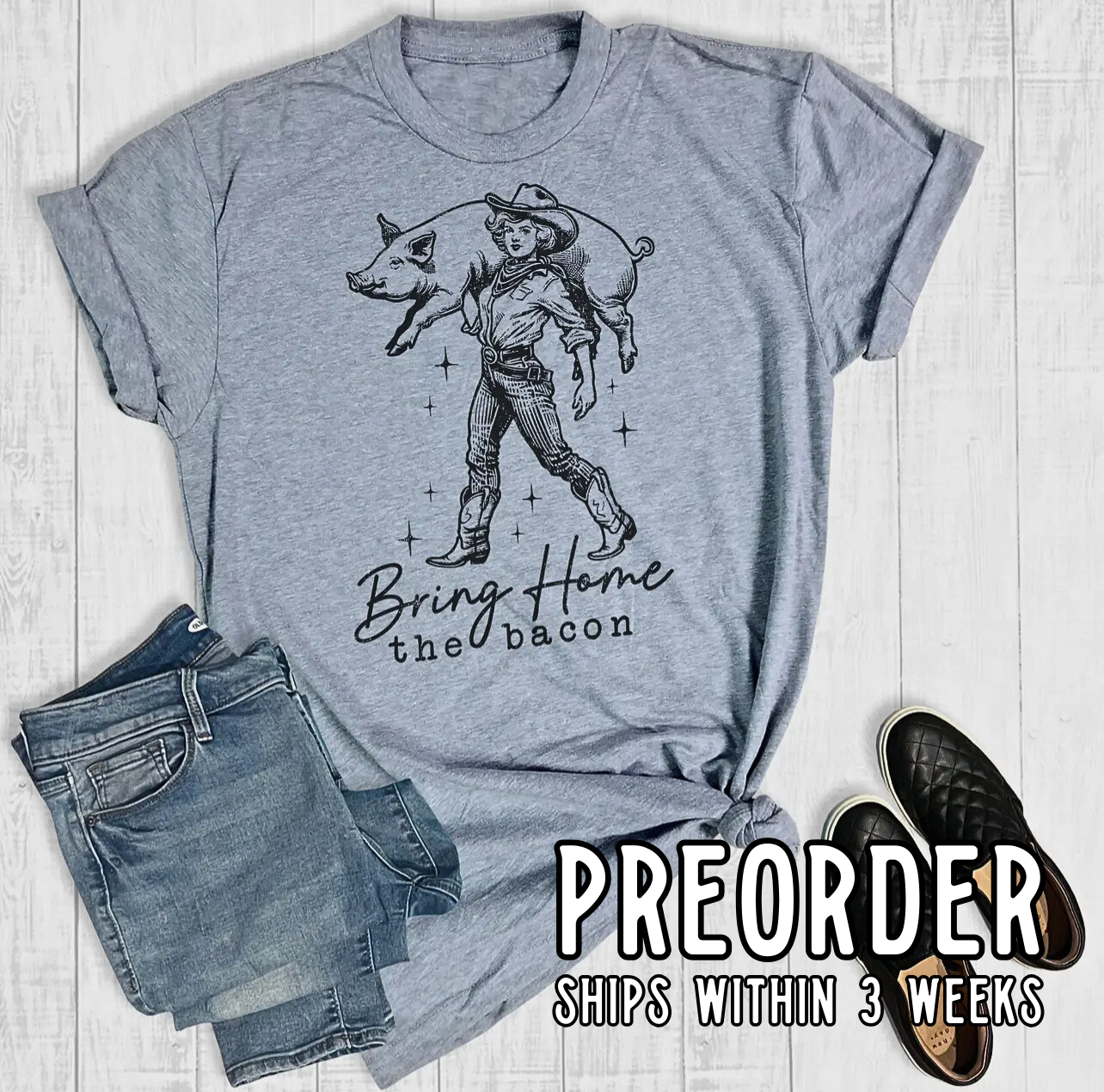*Preorder* Bring Home The Bacon Graphic Tee