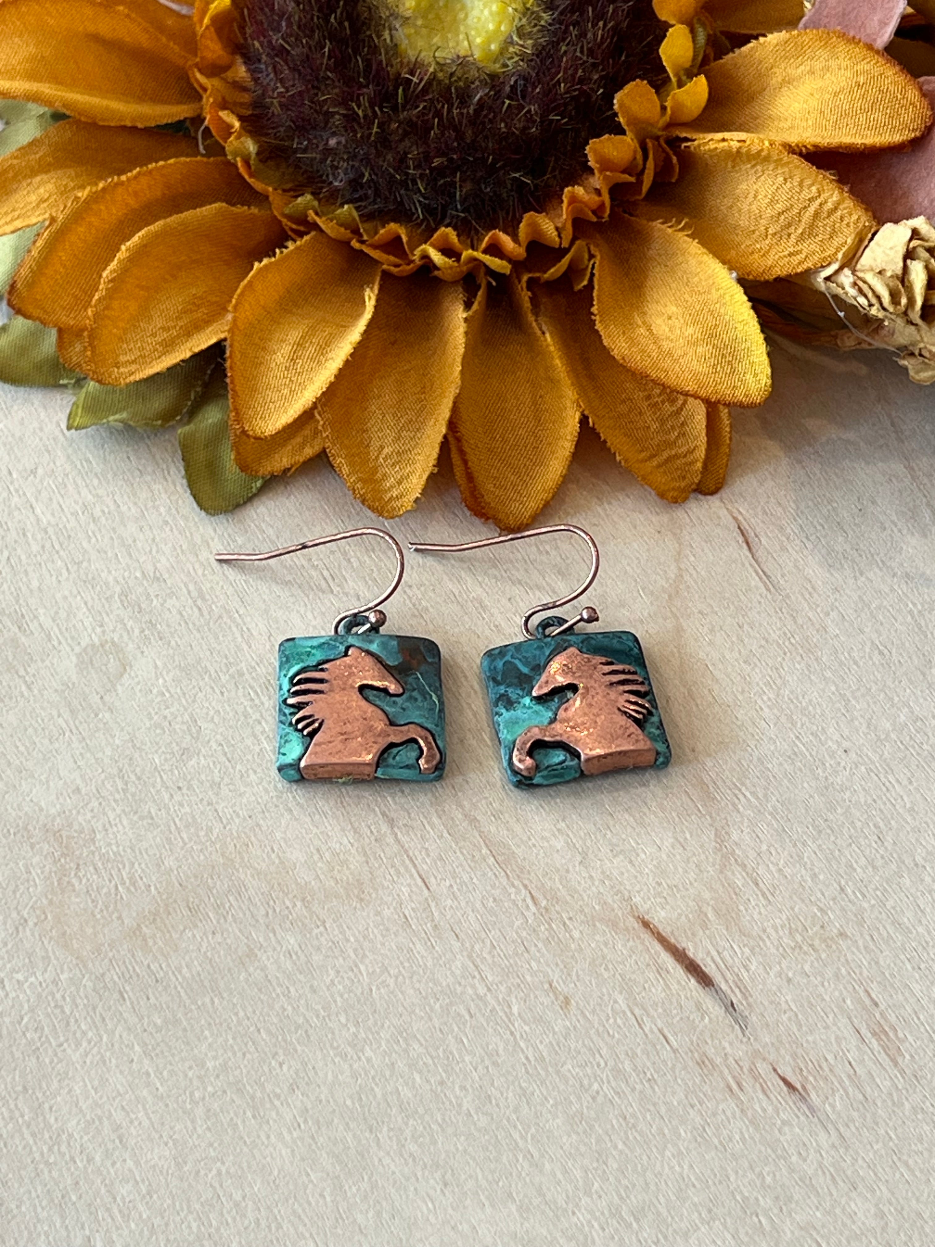 Mustang Dangle Earrings