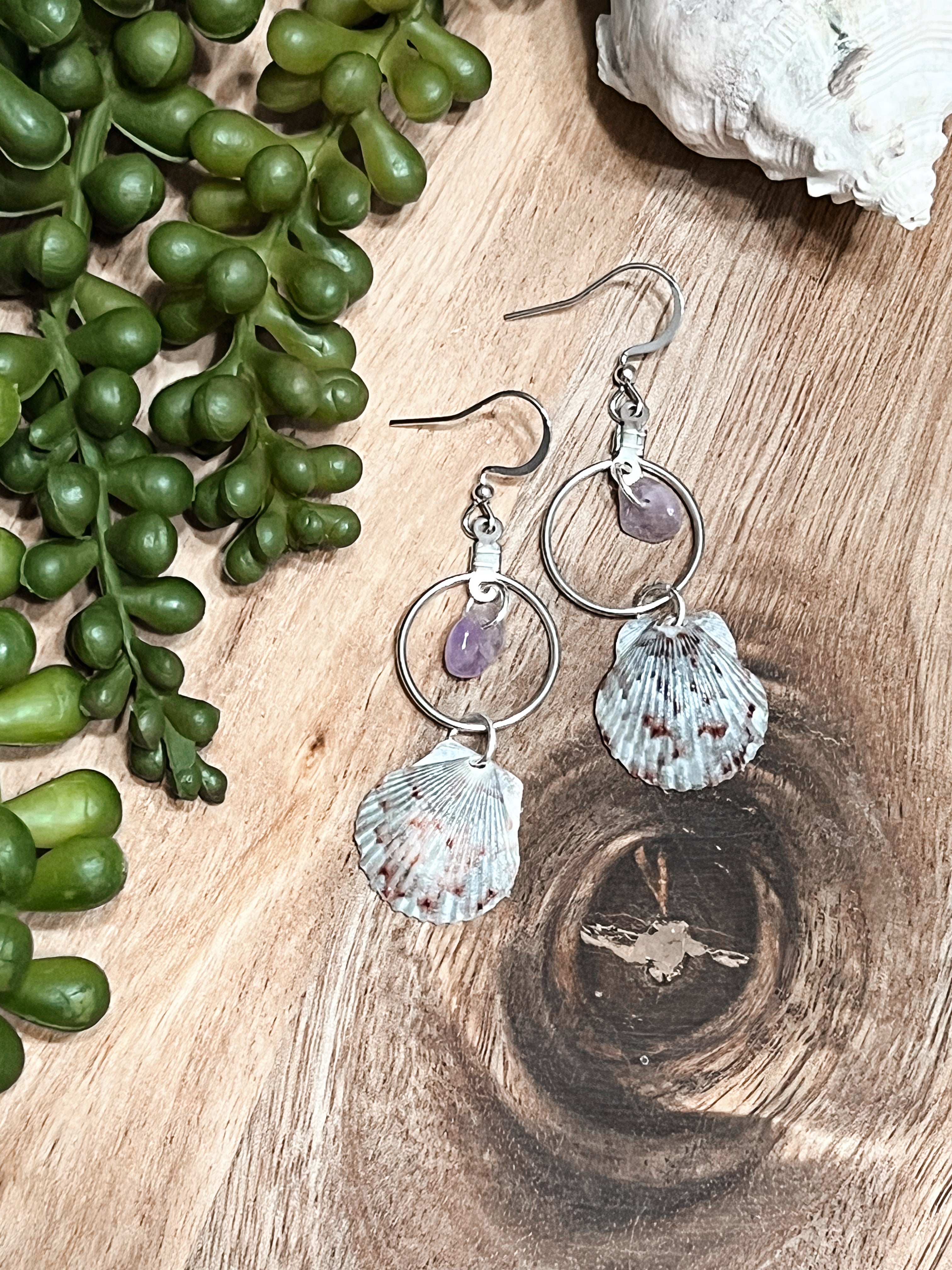 Gorgeous Gulf Scallop Earrings