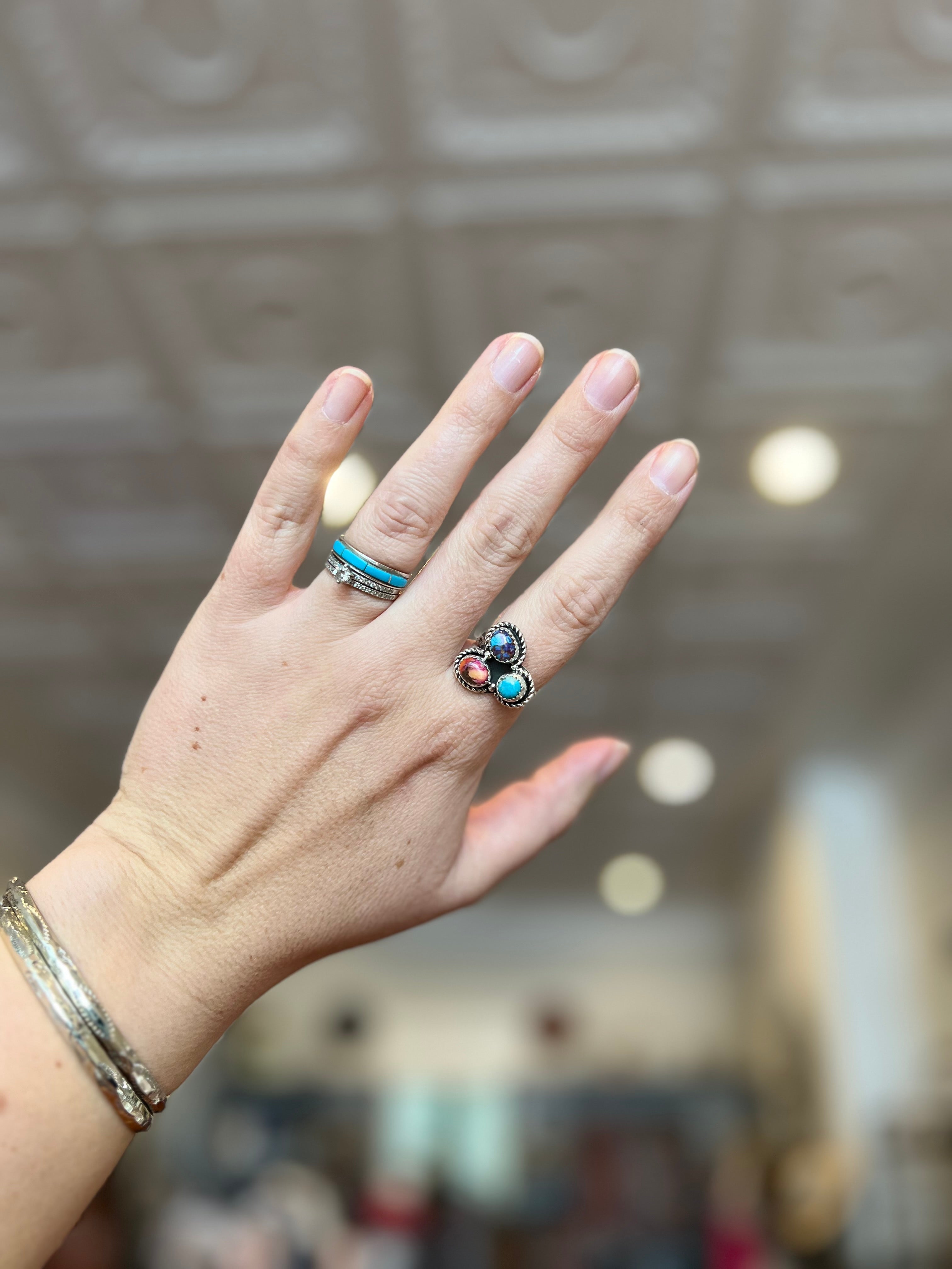 Magic Mojave Turquoise Sterling Silver Ring