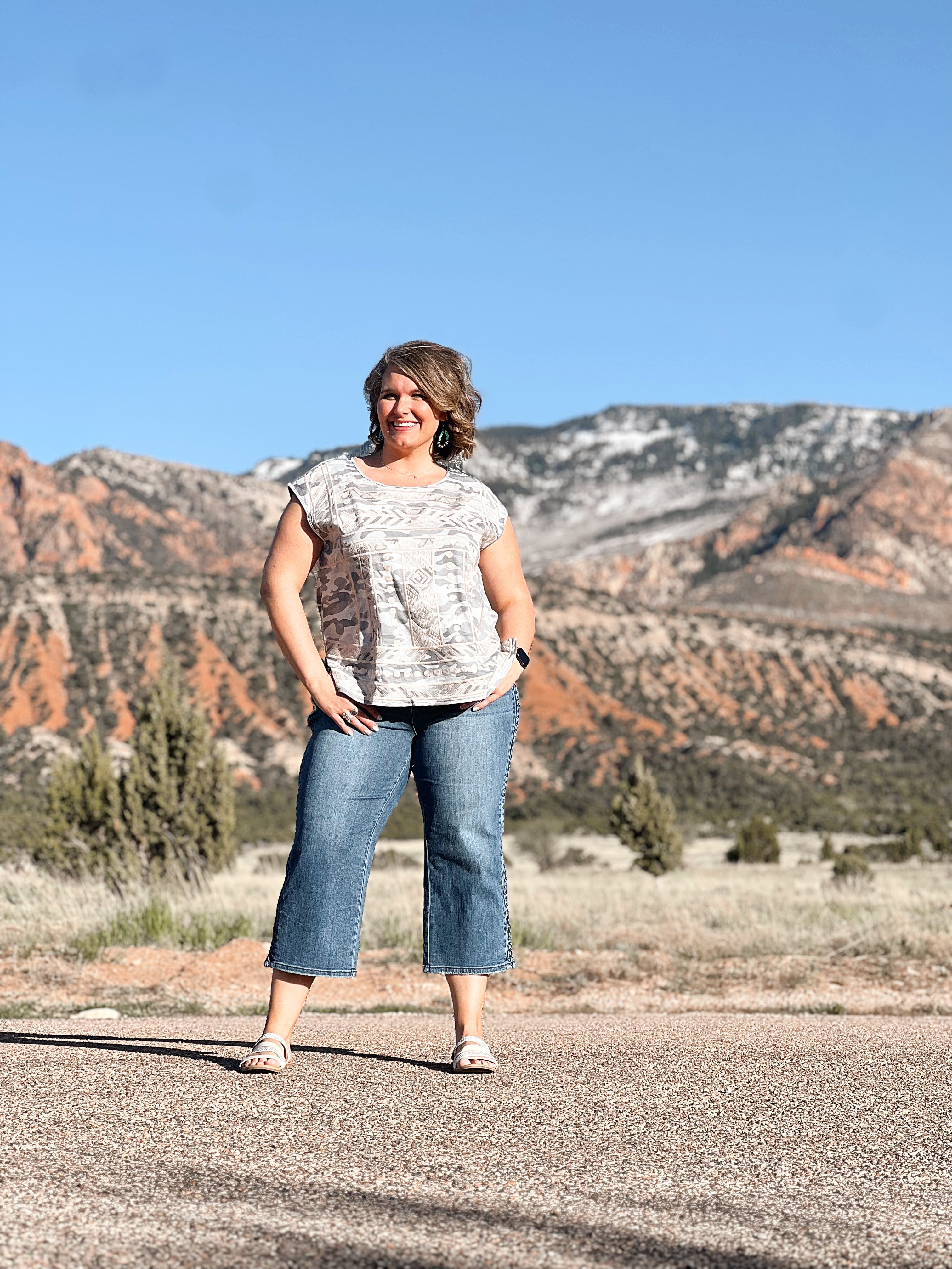 Camille Embroidered Knit Top