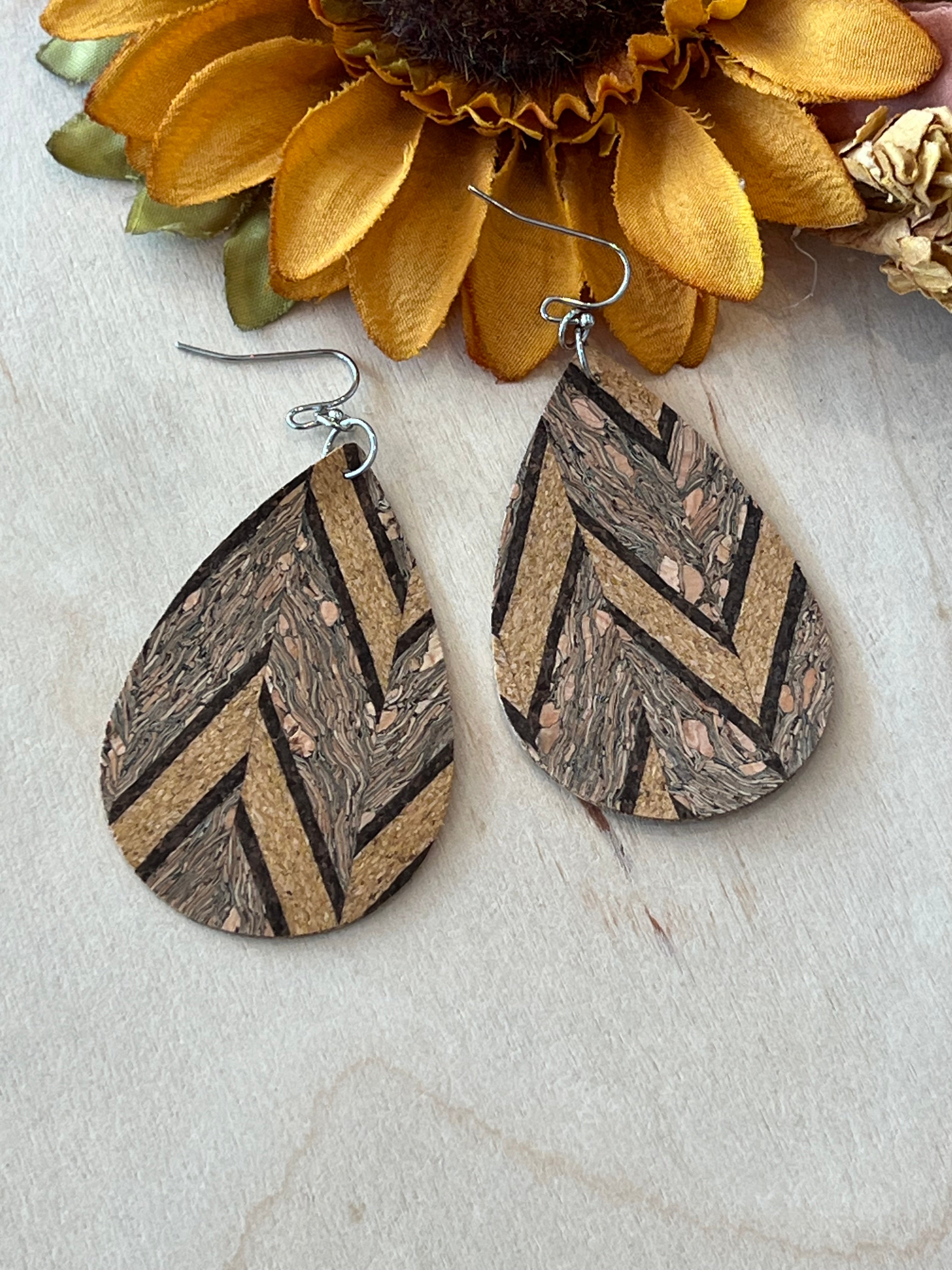 Chevron Dangle Earrings