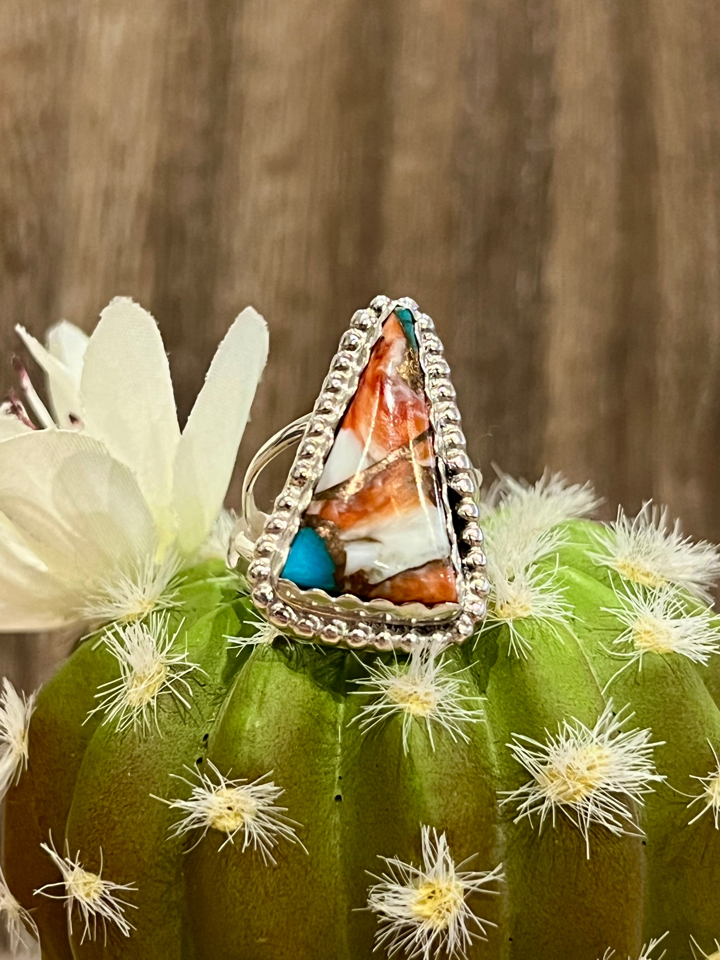 Masterful Mojave Turquoise Sterling Silver Ringue