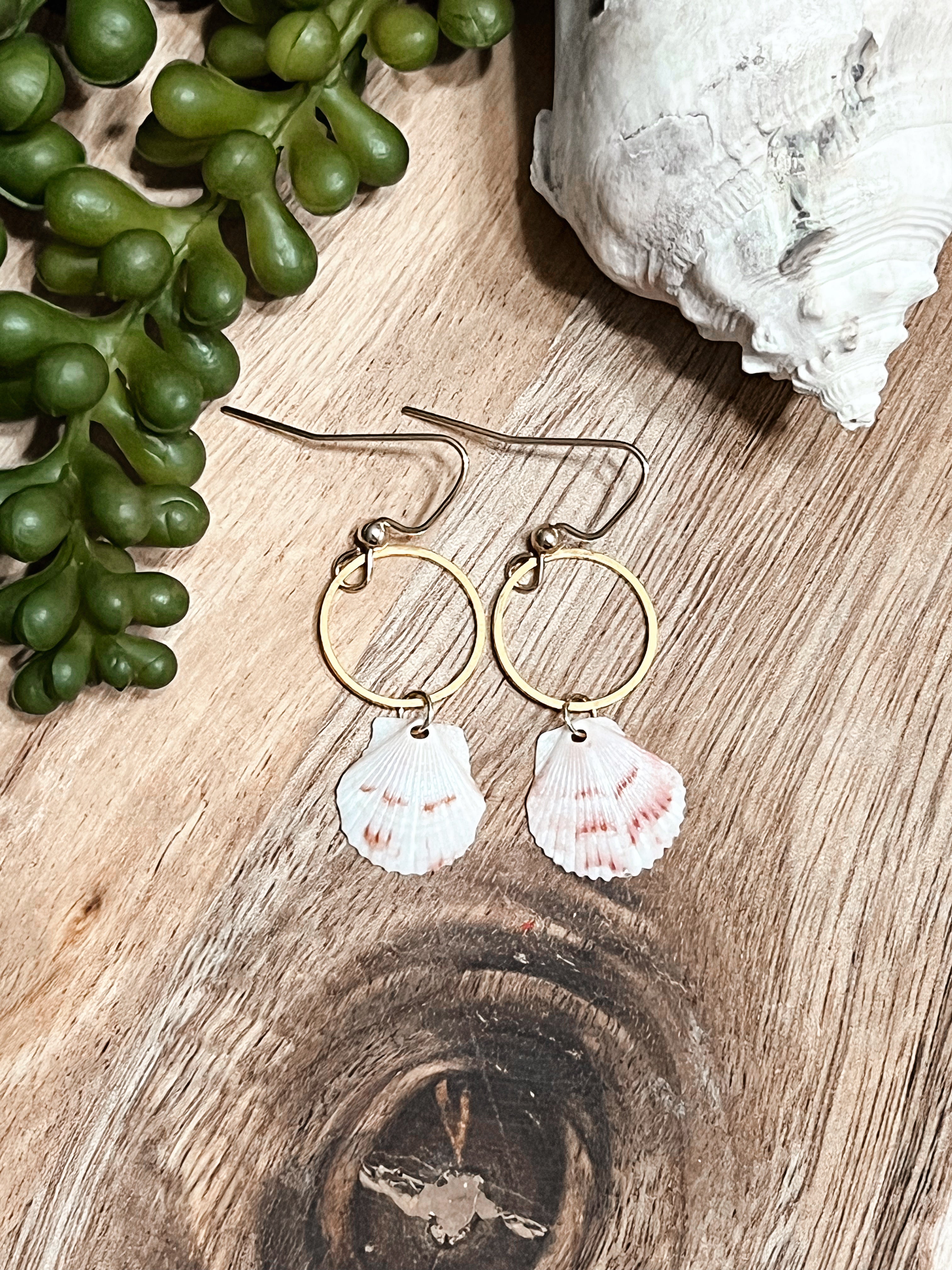 Itty Bitty Calico Dangle Earrings