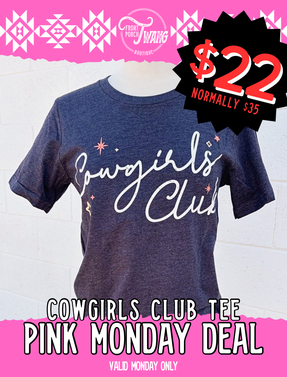 Cowgirls Club Graphic Tee