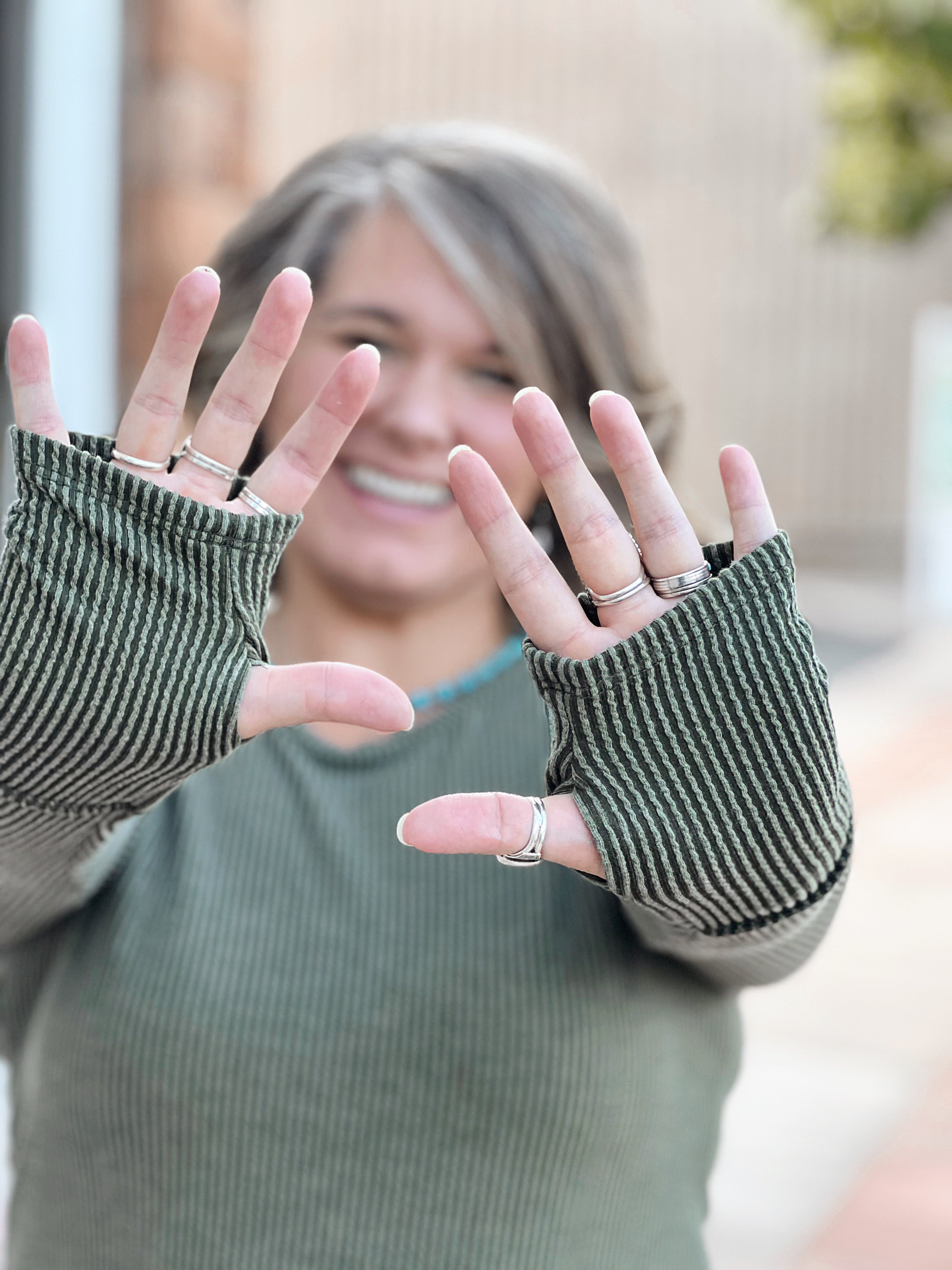 Olive Henley Sweater