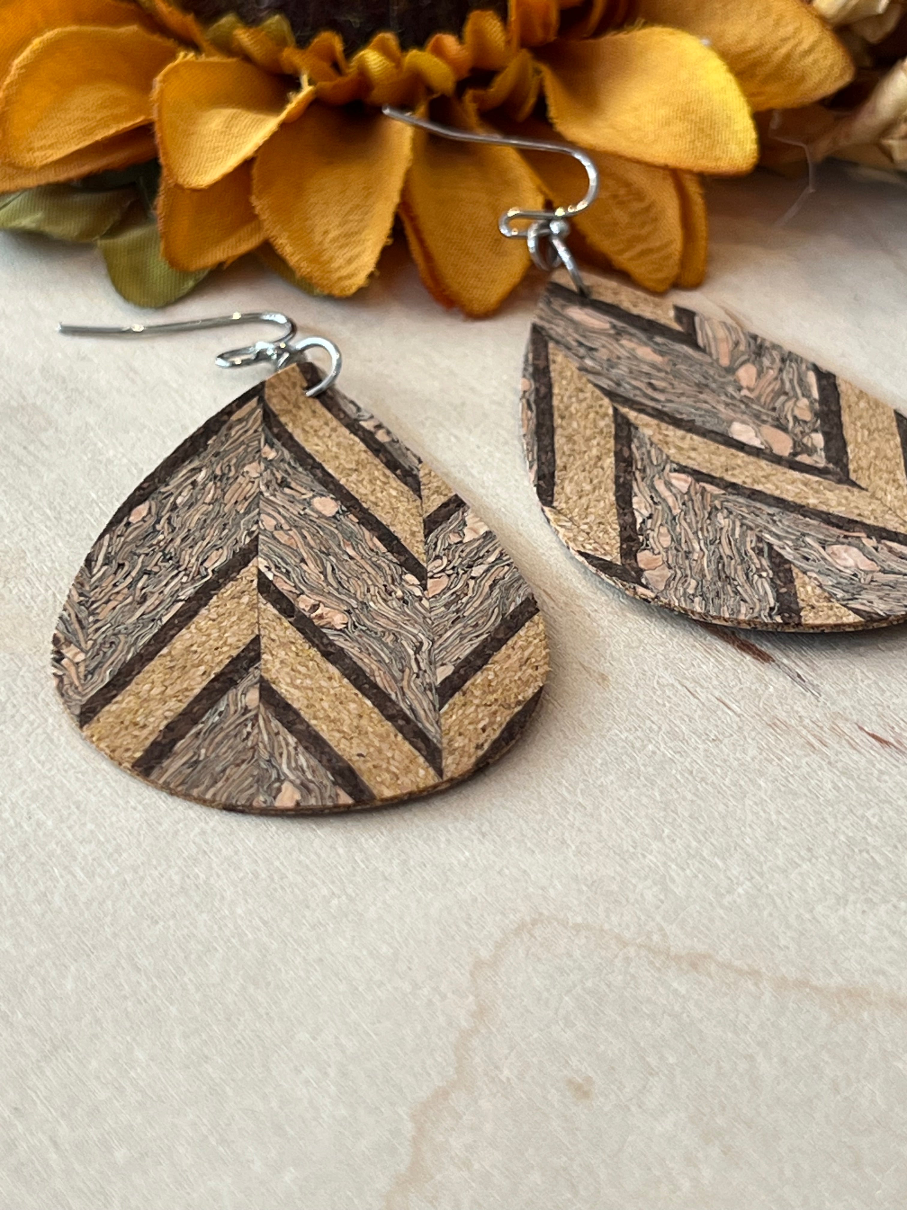 Chevron Dangle Earrings