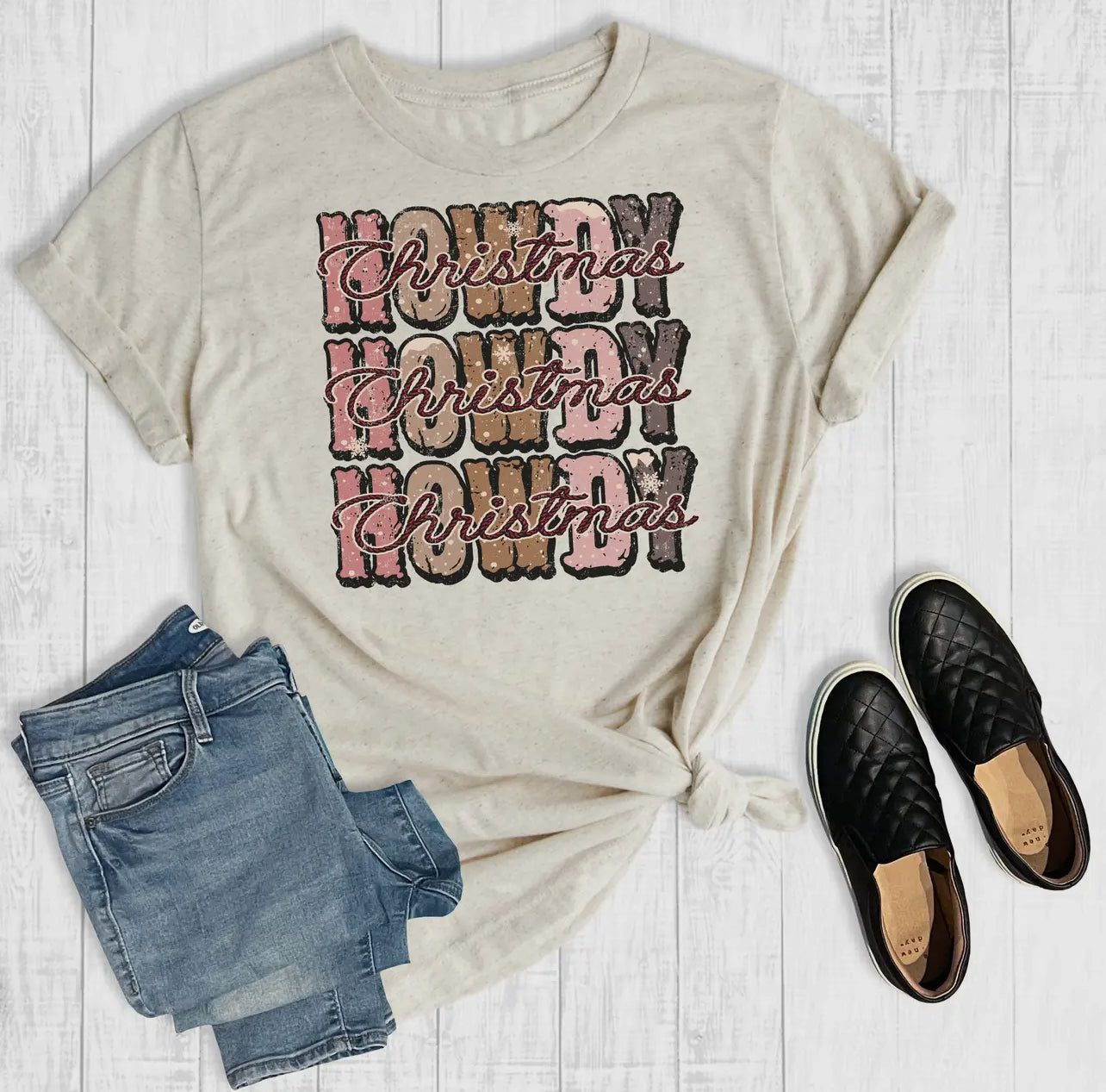 *Preorder* Howdy Howdy Howdy Christmas Graphic Tee