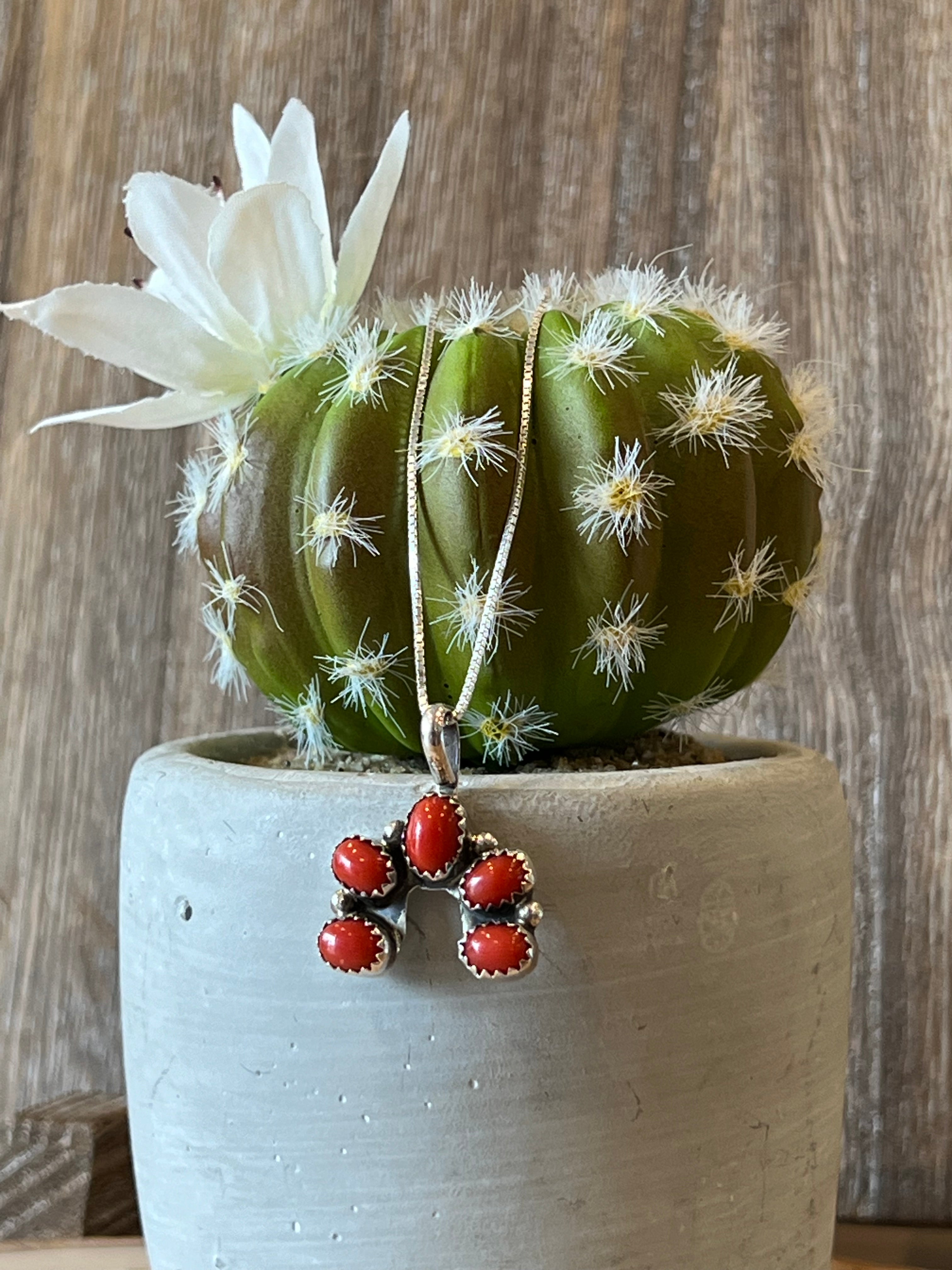 Naja Coral Sterling Silver Necklace