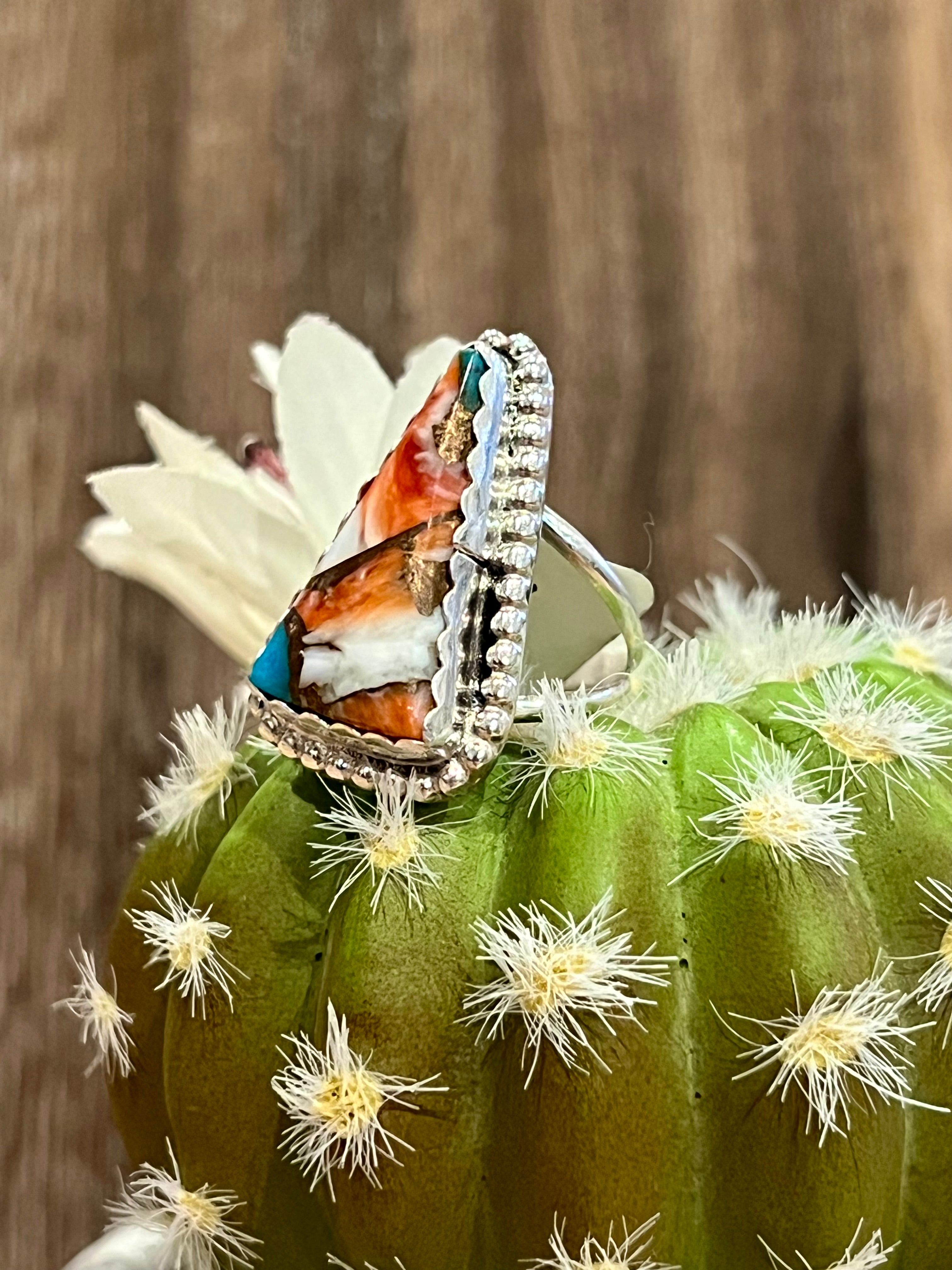 Masterful Mojave Turquoise Sterling Silver Ringue