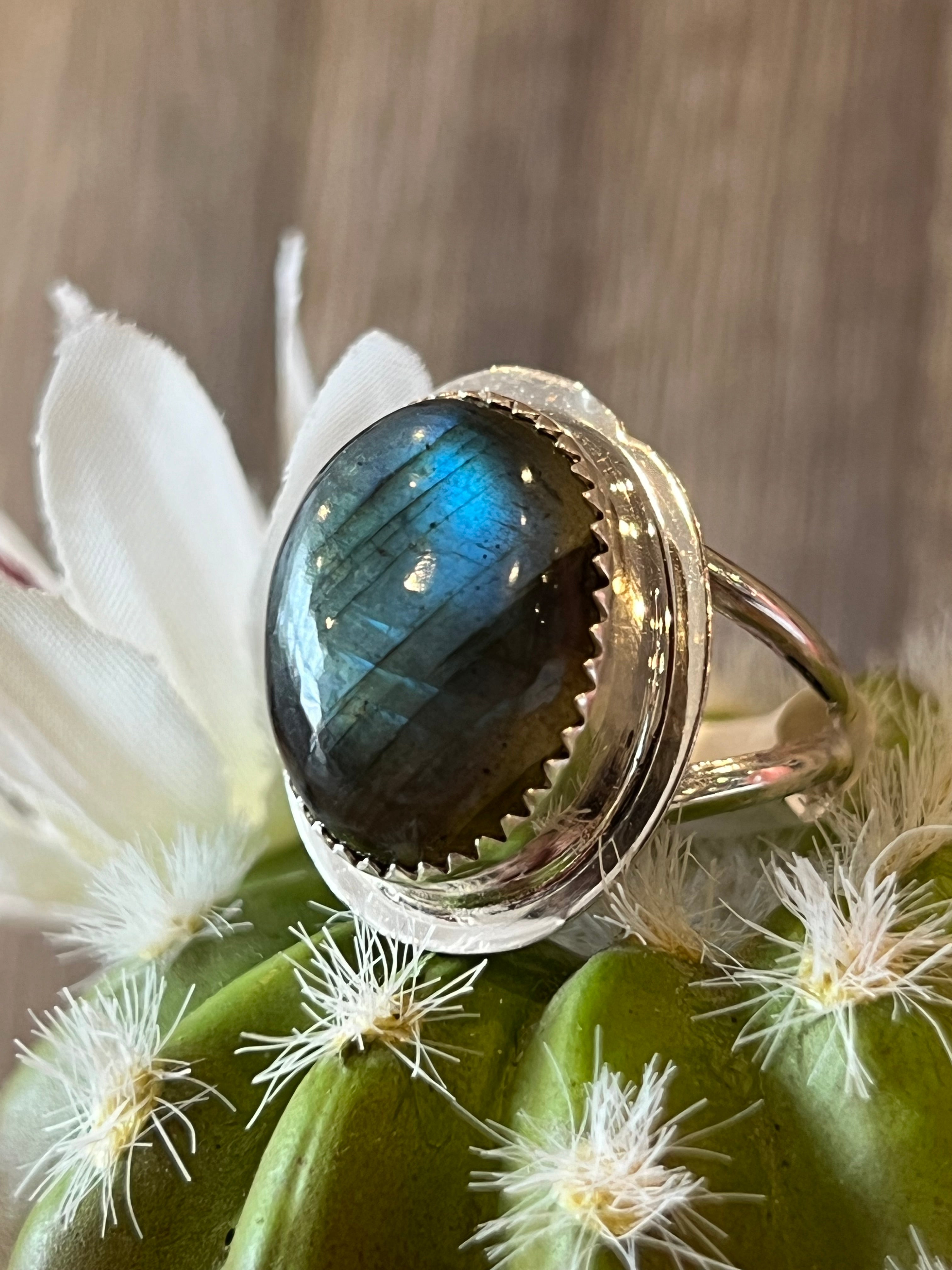 Lovely Labradorite Sterling Silver Ring