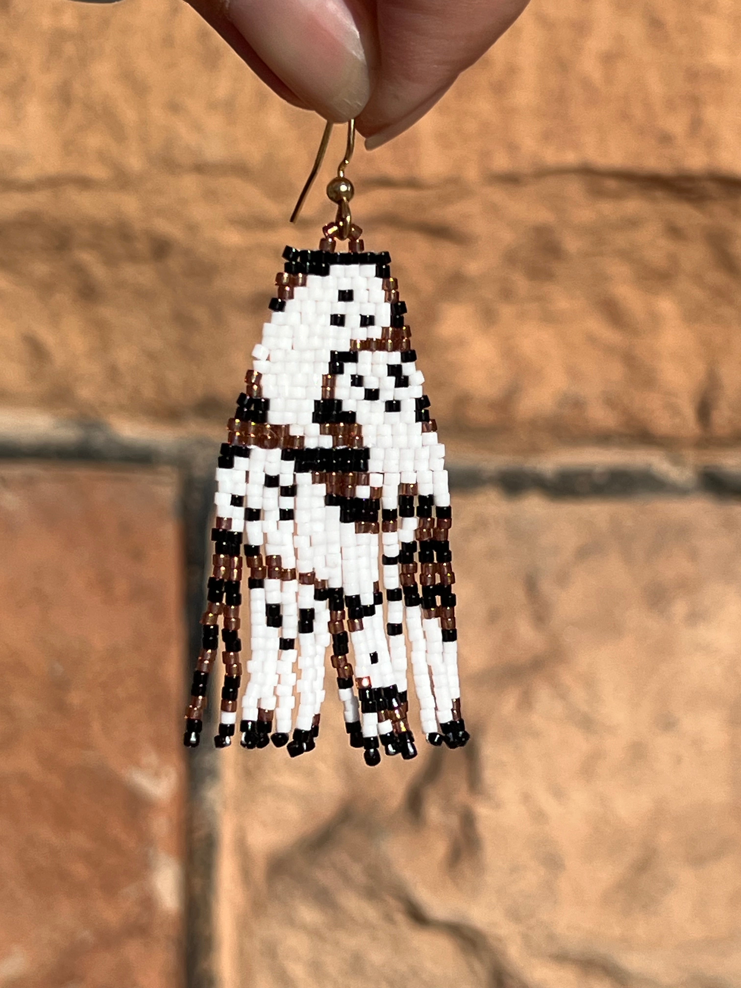 Lets Go Ghouls Handbeaded Earrings