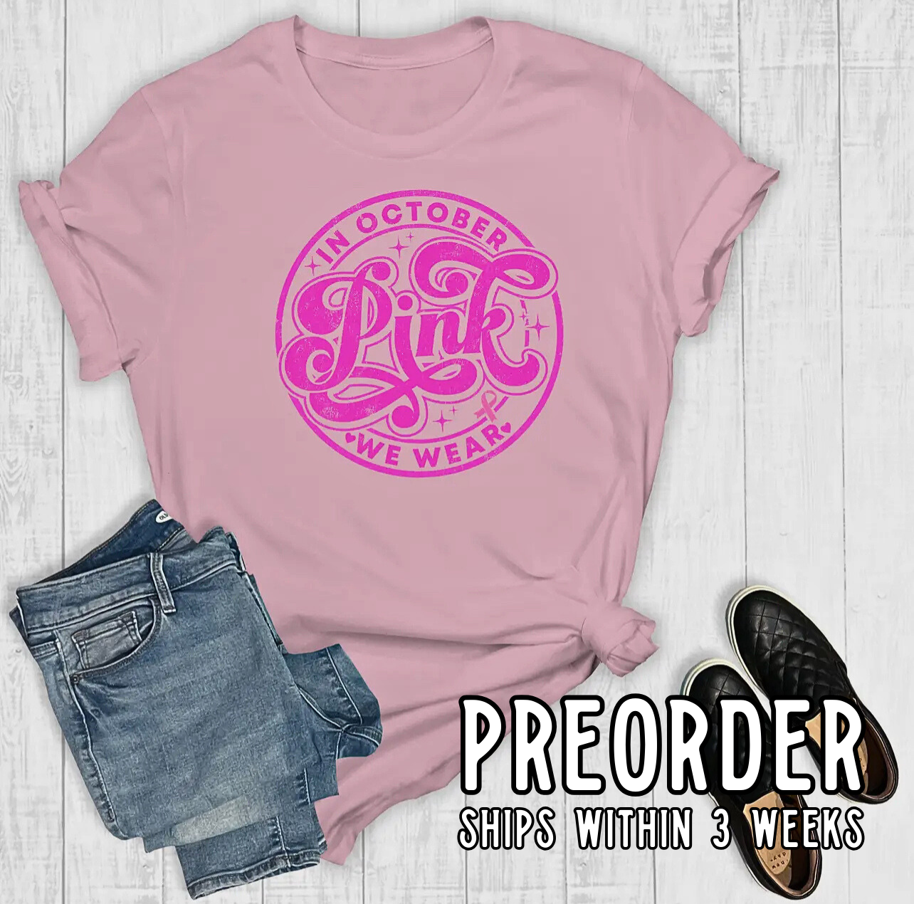 *Preorder* We Wear Pink Graphic Tee