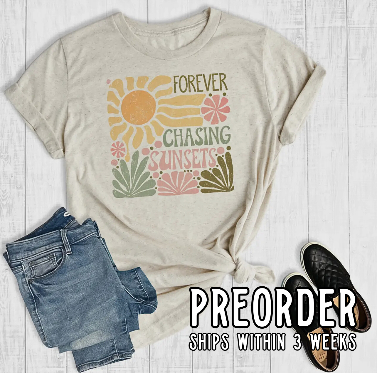 *Preorder* Forever Chasing Sunsets Graphic Tee