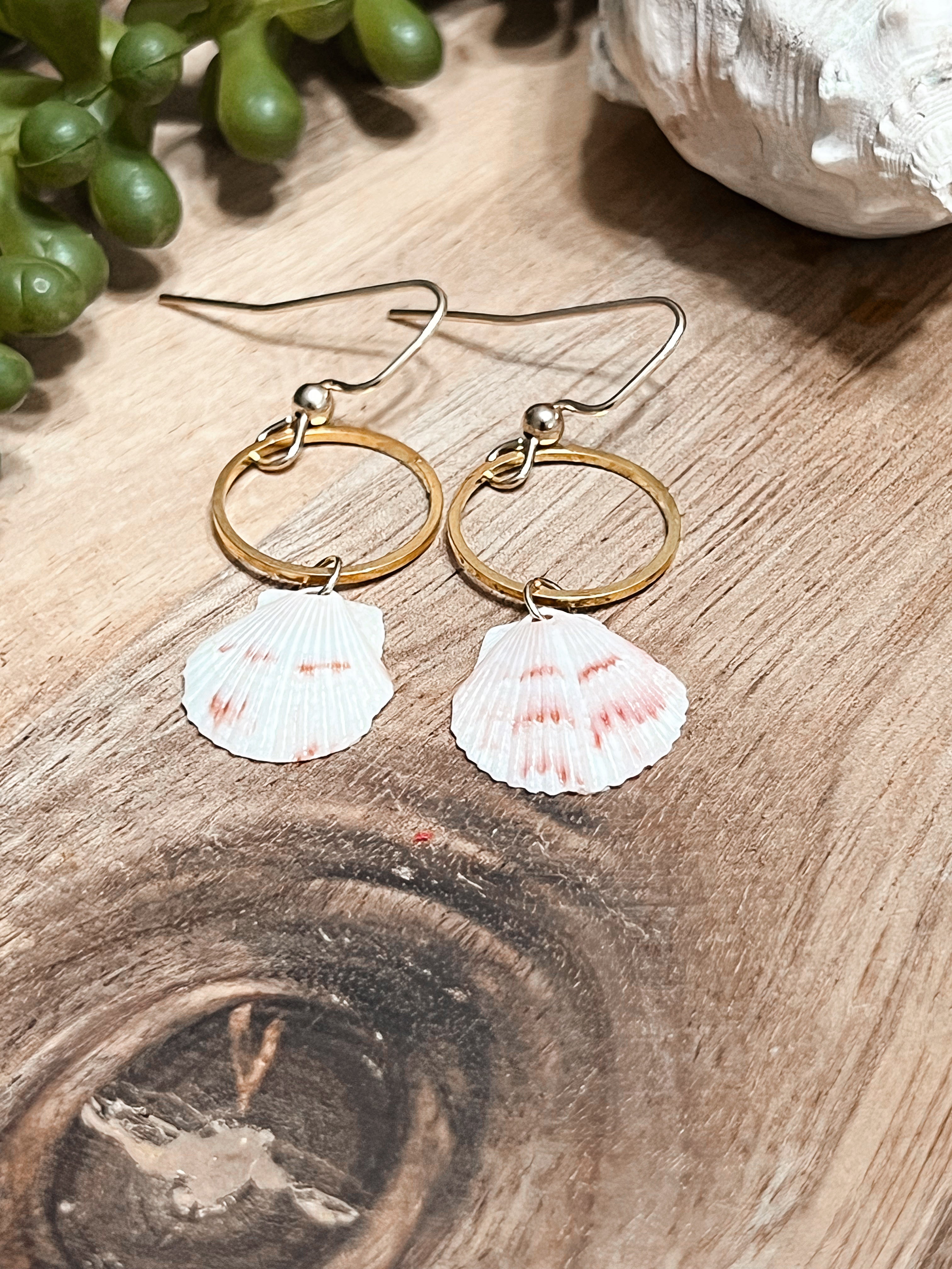 Itty Bitty Calico Dangle Earrings