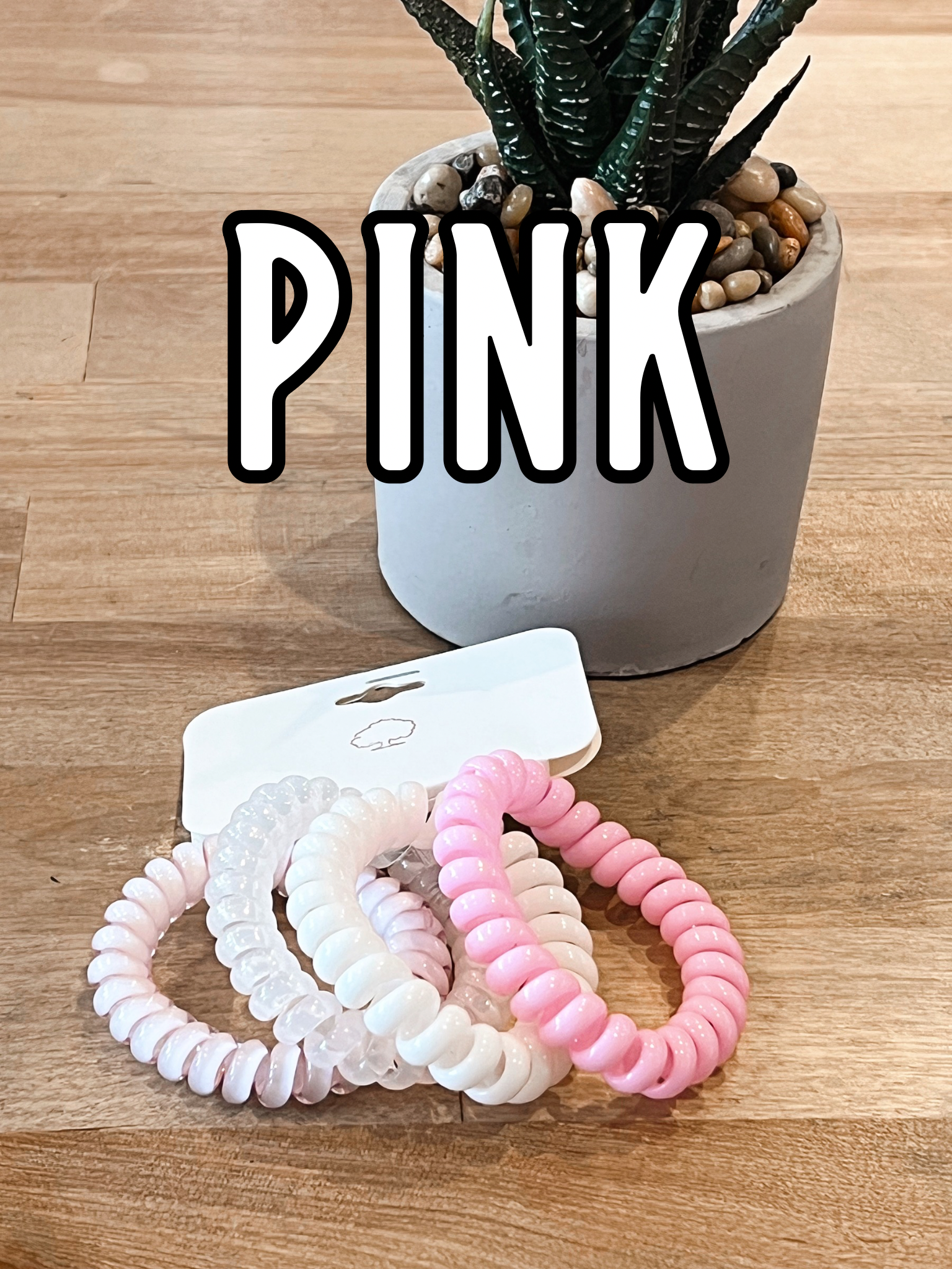 Spiral Hair Ties- 4 Pack