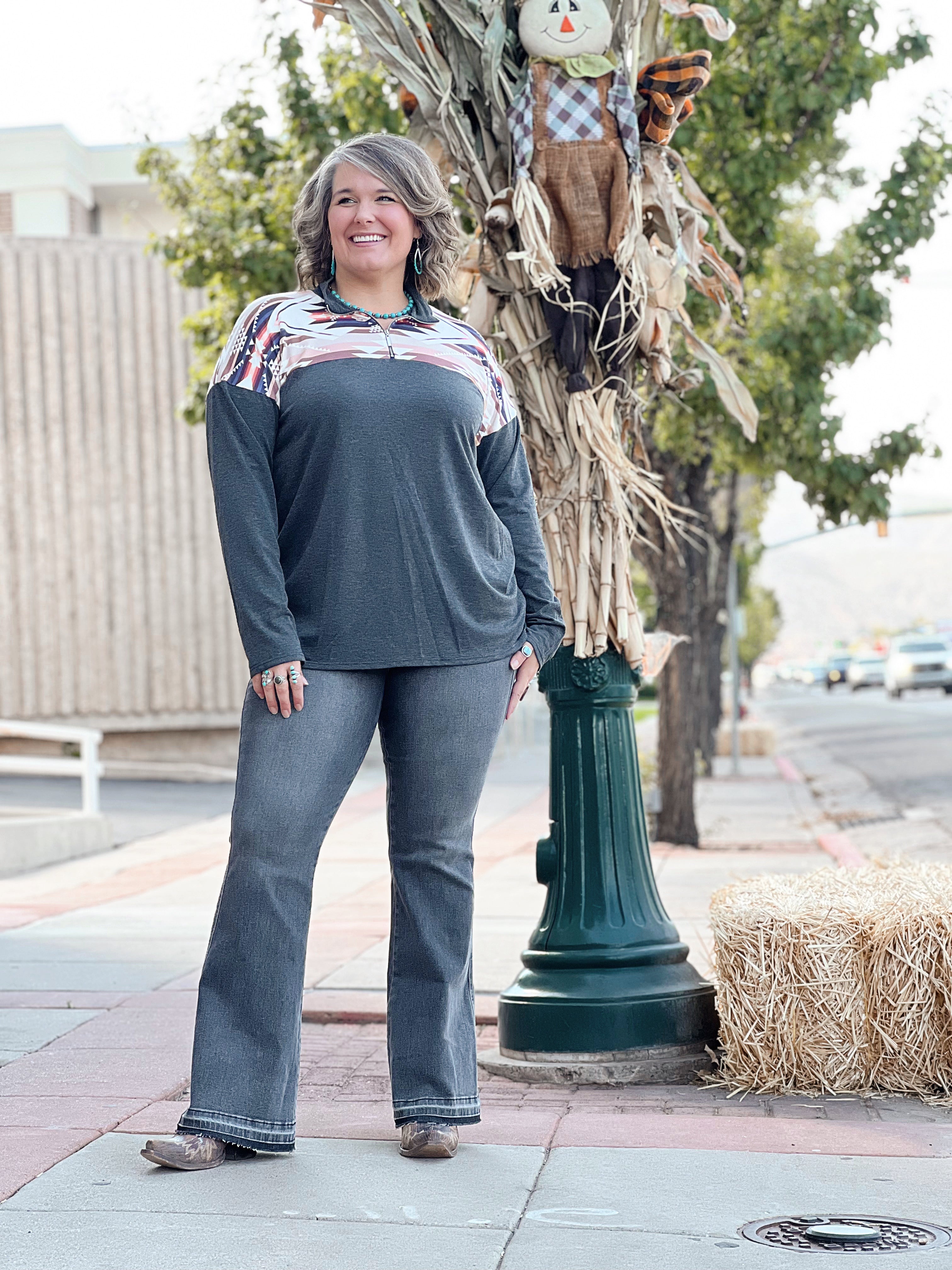 Cowboy Queen Quarter Zip Sweater