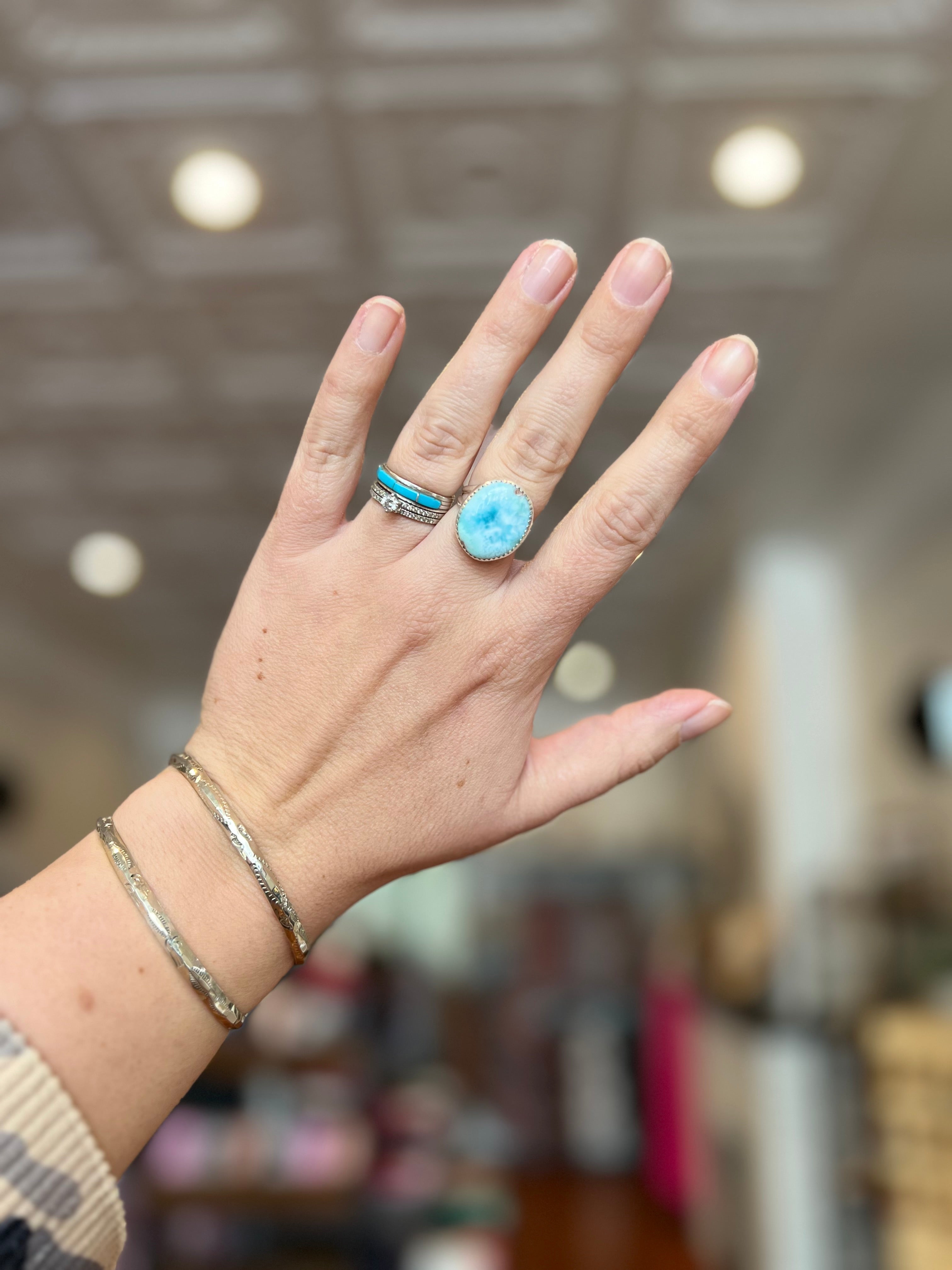 Lawless Larimar Sterling Silver Ring