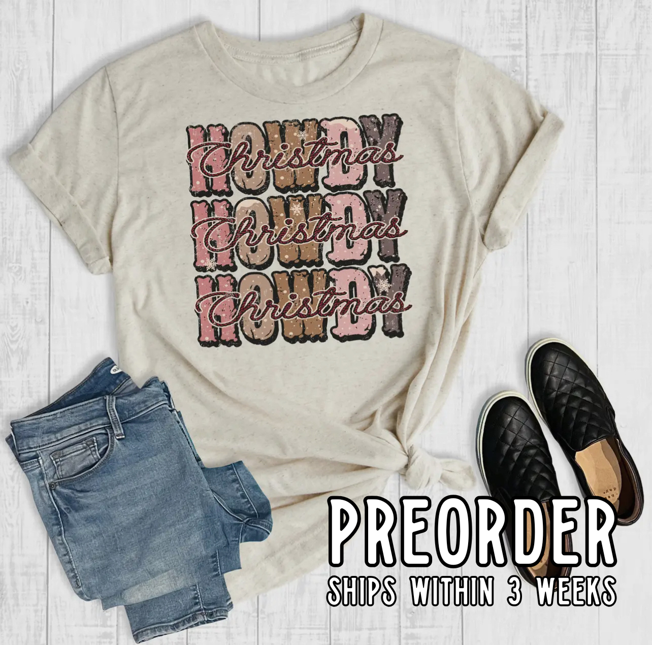 *Preorder* Howdy Howdy Howdy Christmas Graphic Tee