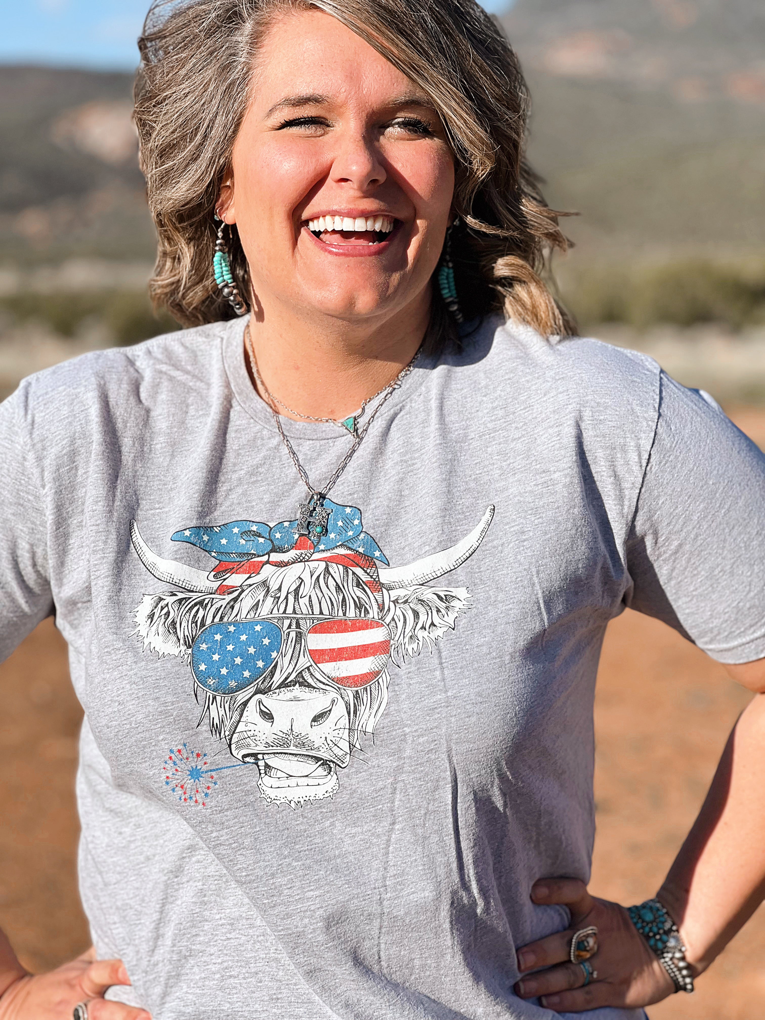 Red, White & Moo Graphic Tee