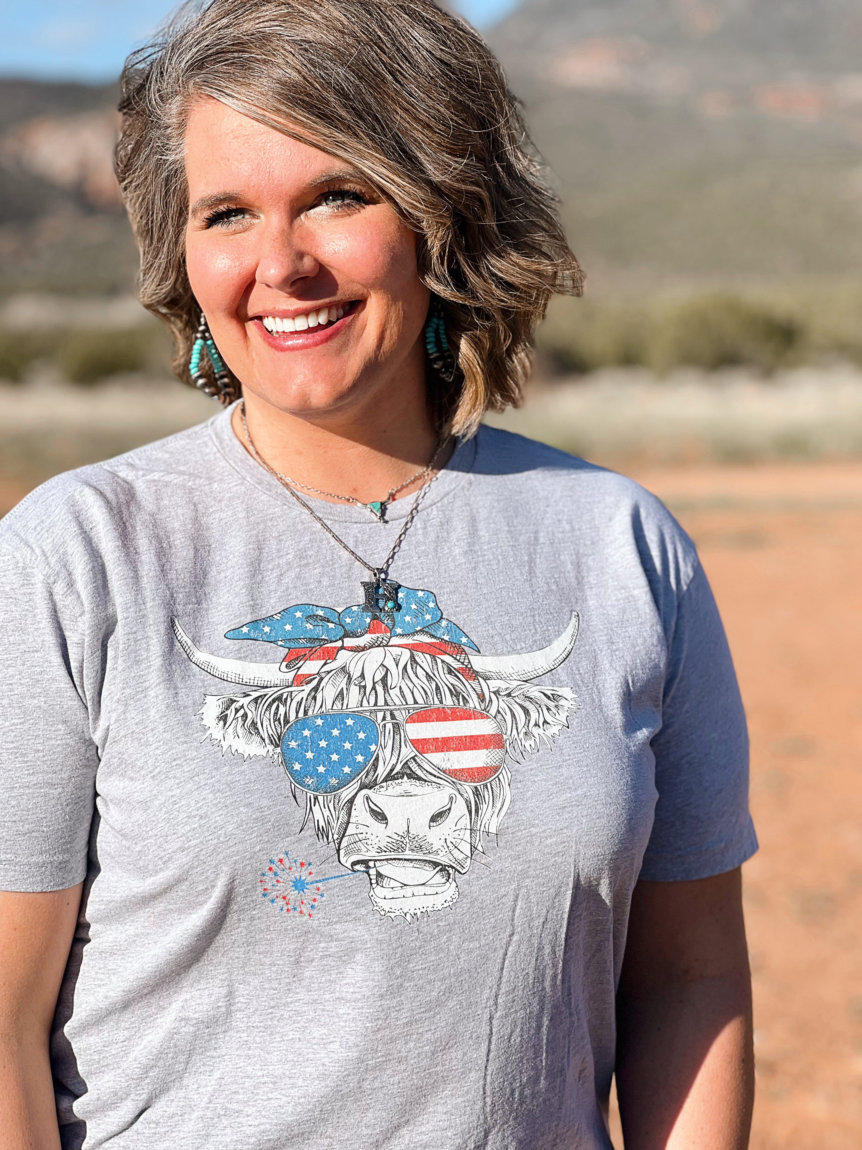 Red, White & Moo Graphic Tee