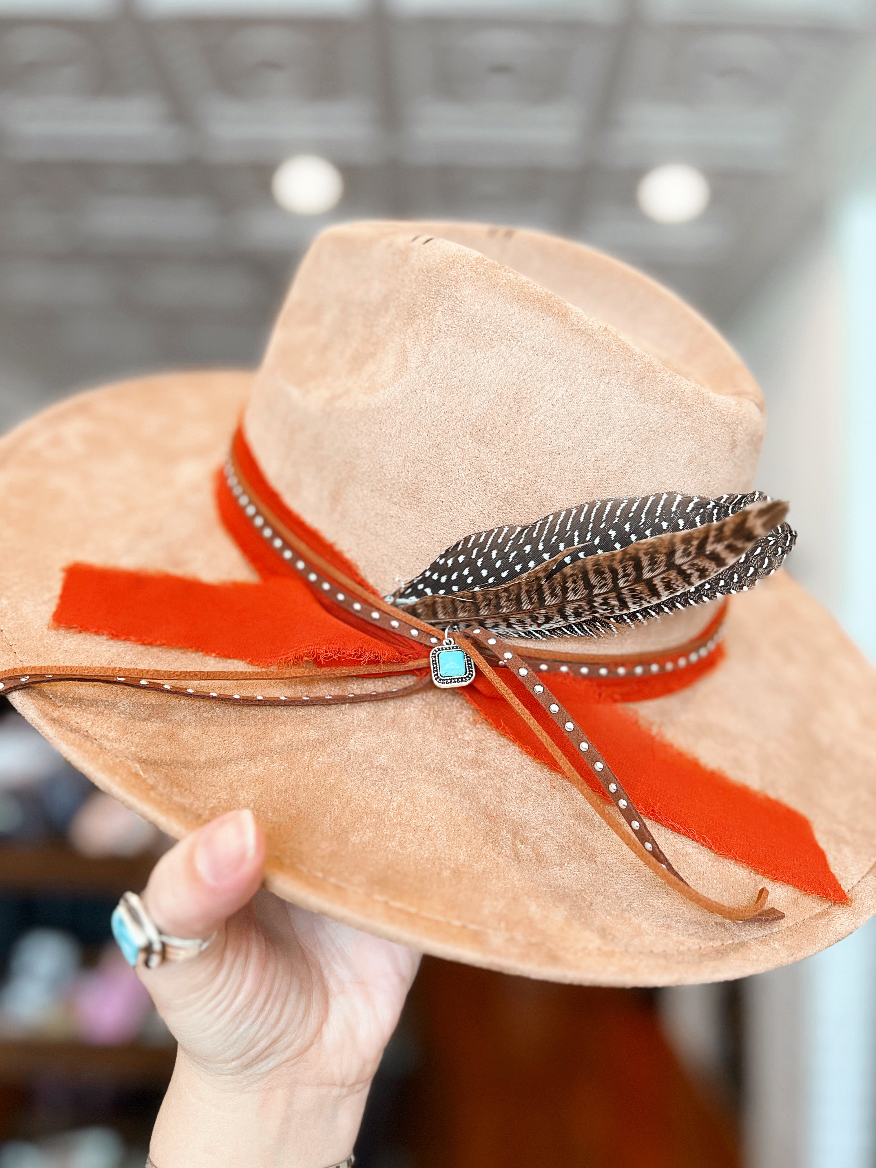 Aztec Sunrise Hand Burned Hat