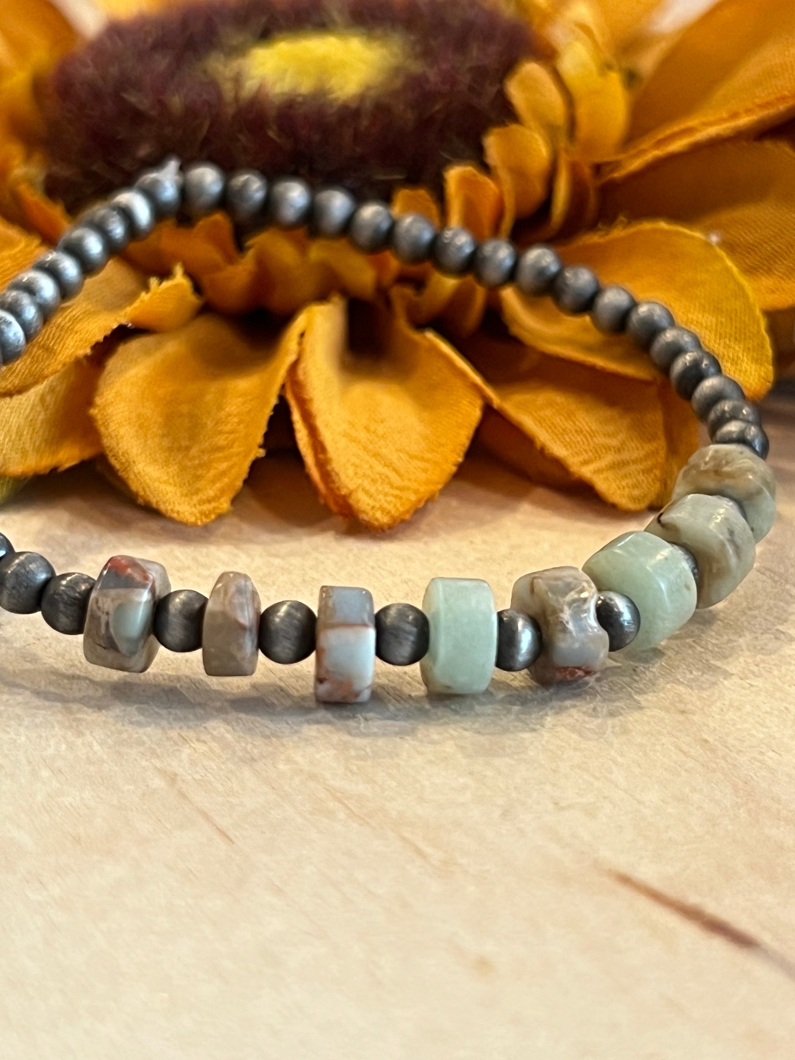 Beaded Stone Bracelet