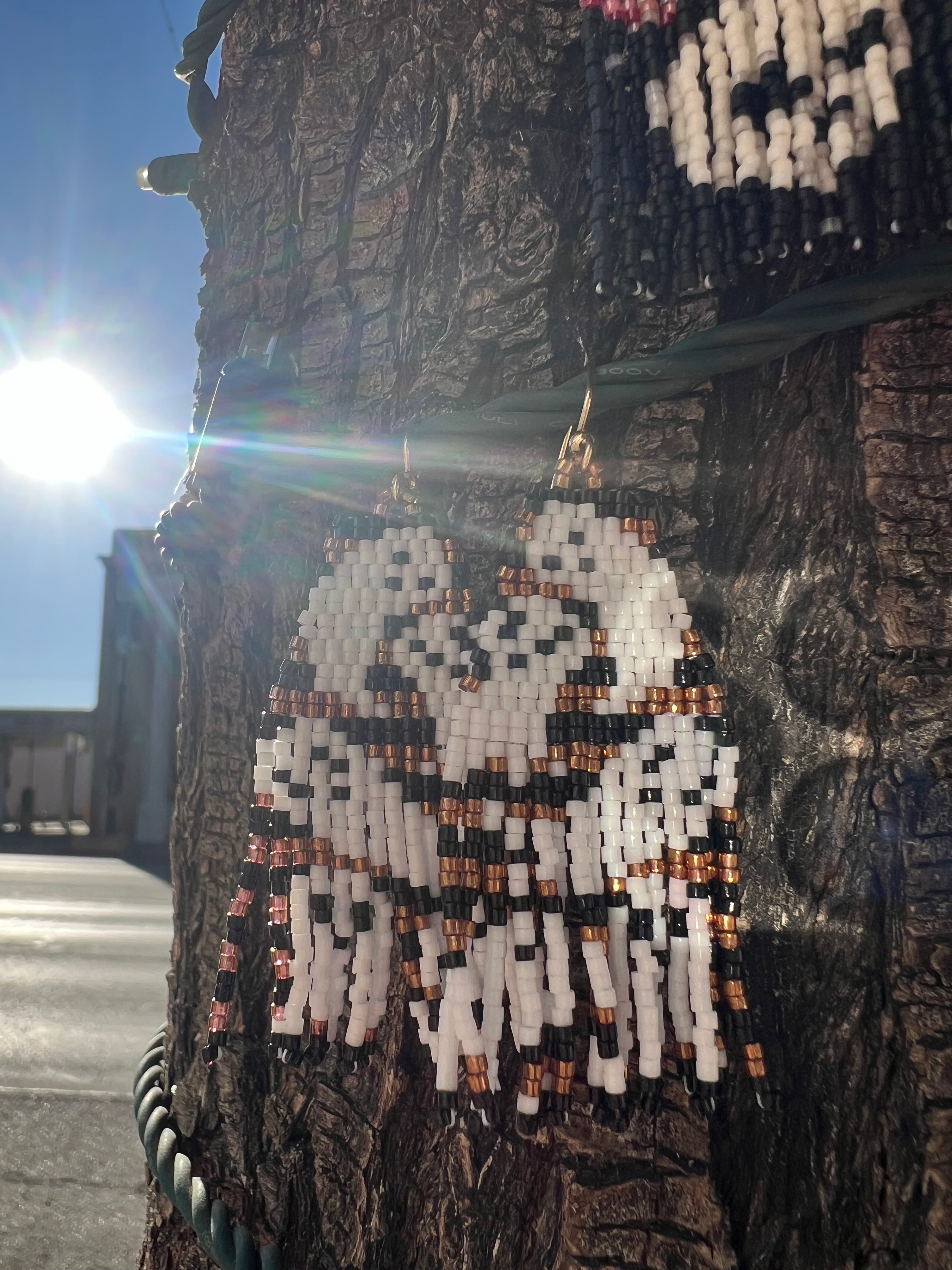 Lets Go Ghouls Handbeaded Earrings