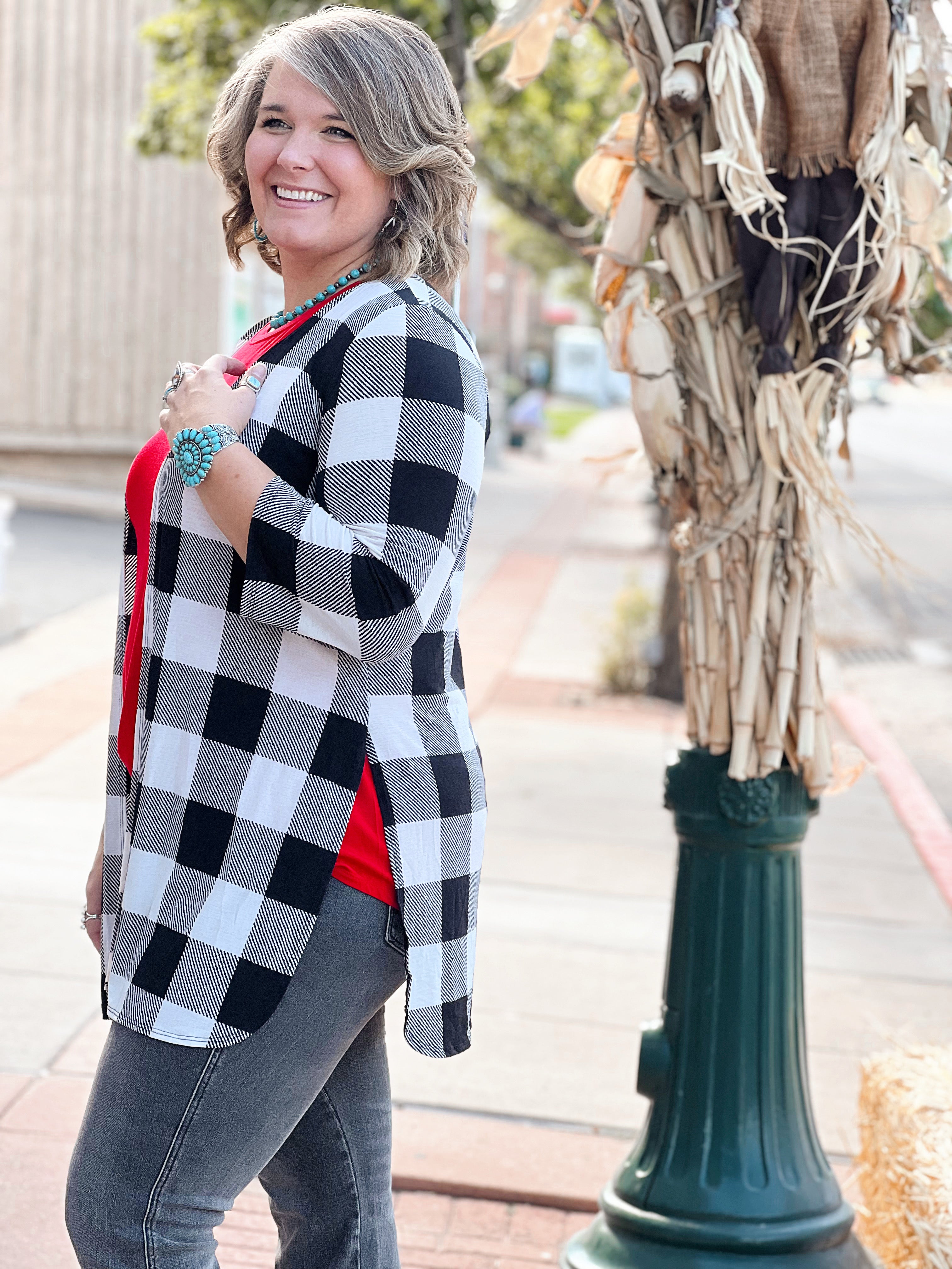 Buffalo Plaid Cardigan