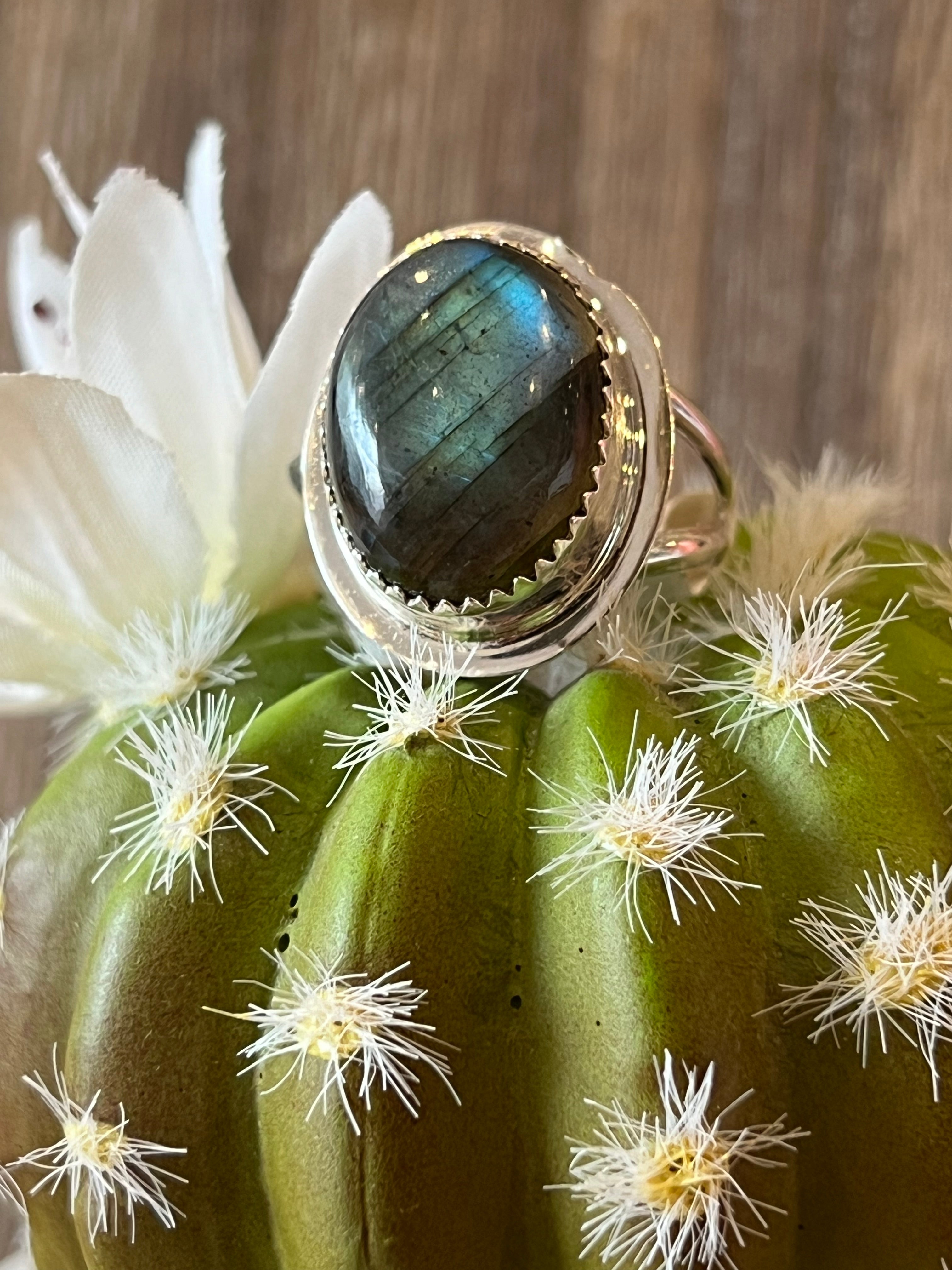 Lovely Labradorite Sterling Silver Ring