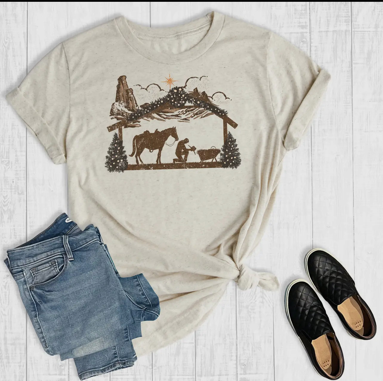 *Preorder* Cowboy Nativity Graphic Teee