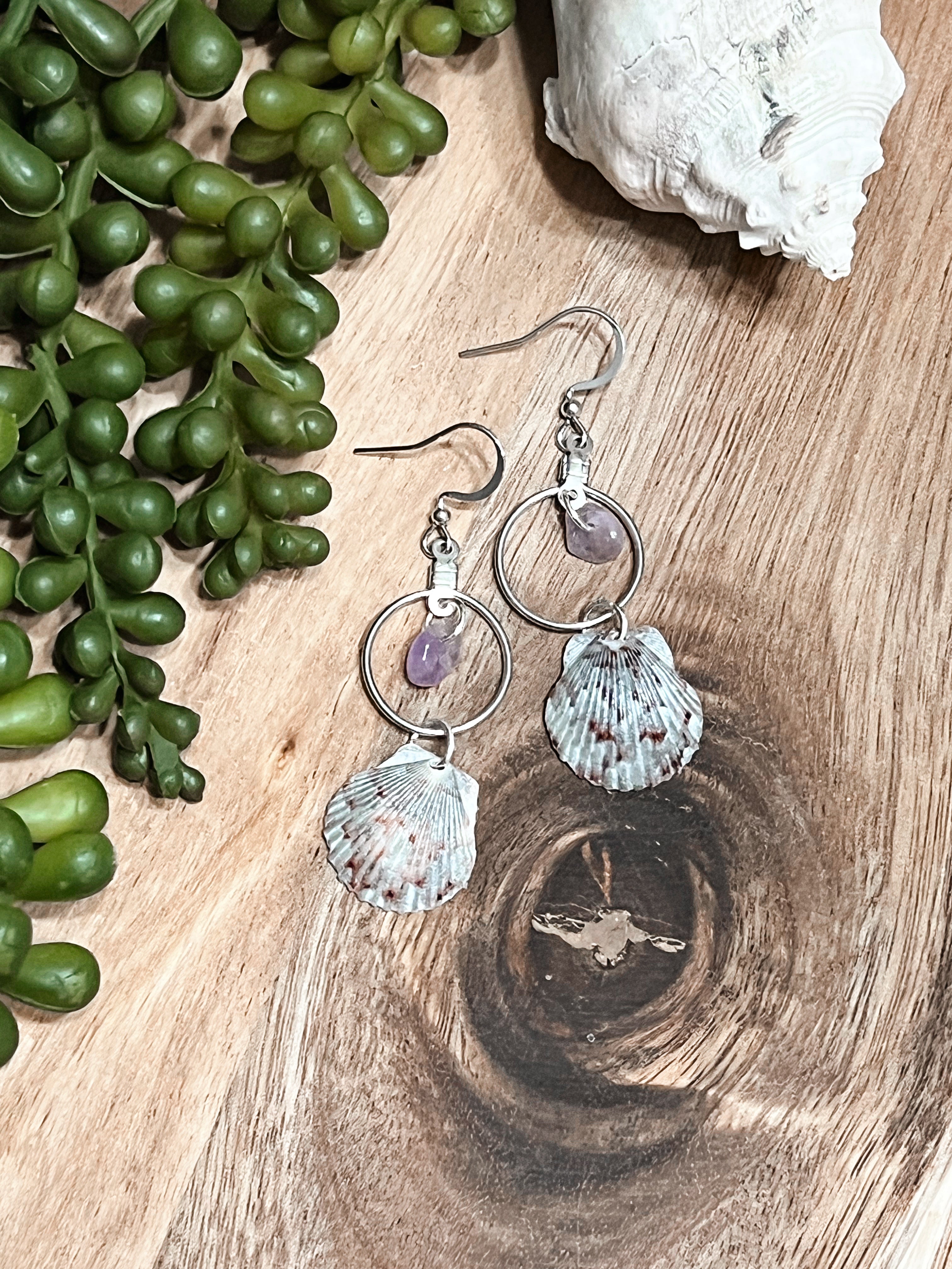 Gorgeous Gulf Scallop Earrings