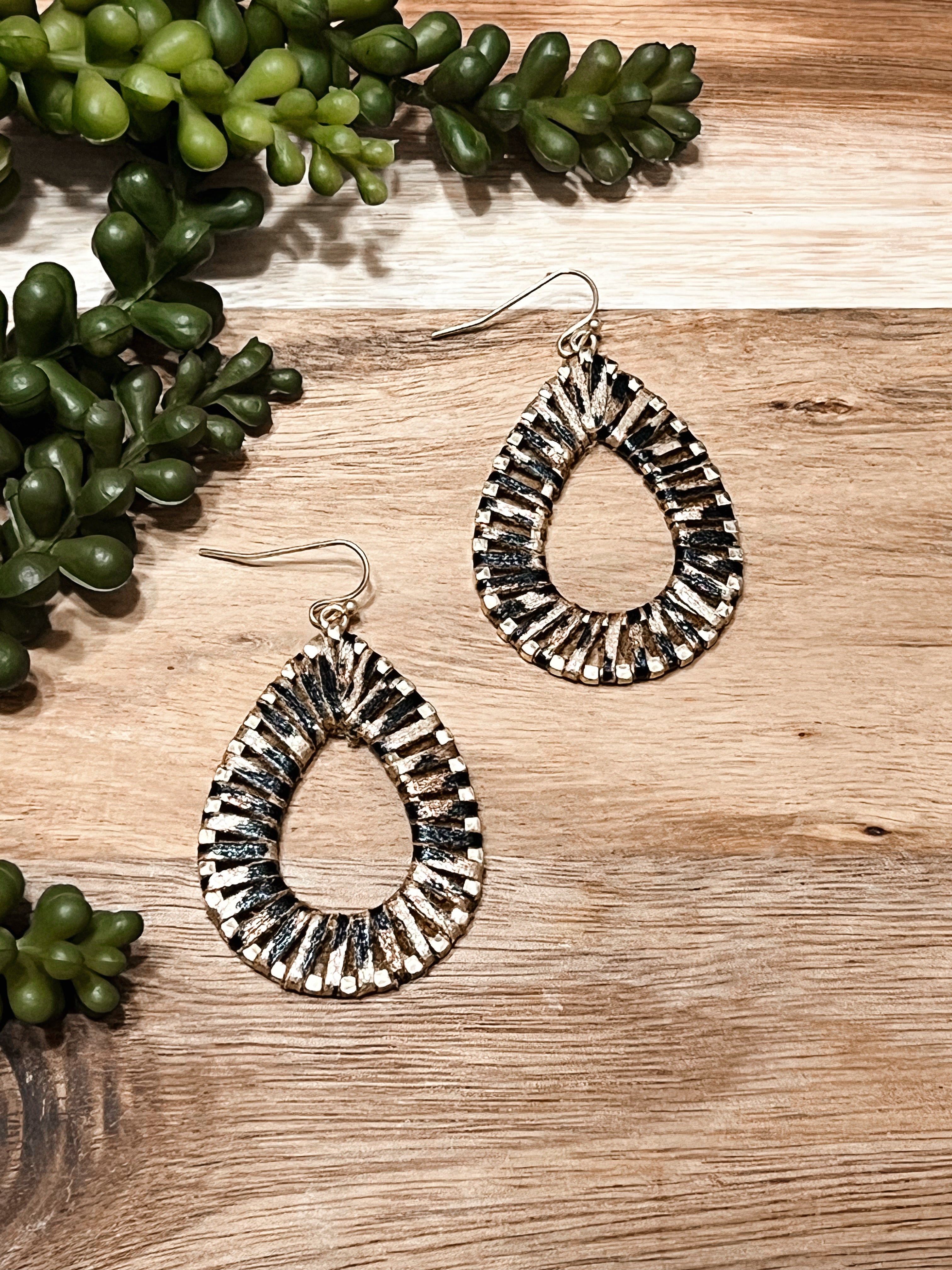 Leopard Wrap Earrings