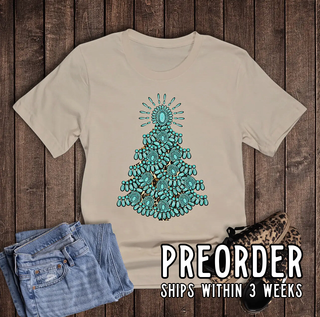 *Preorder* Turquoise Tree Graphic Tee