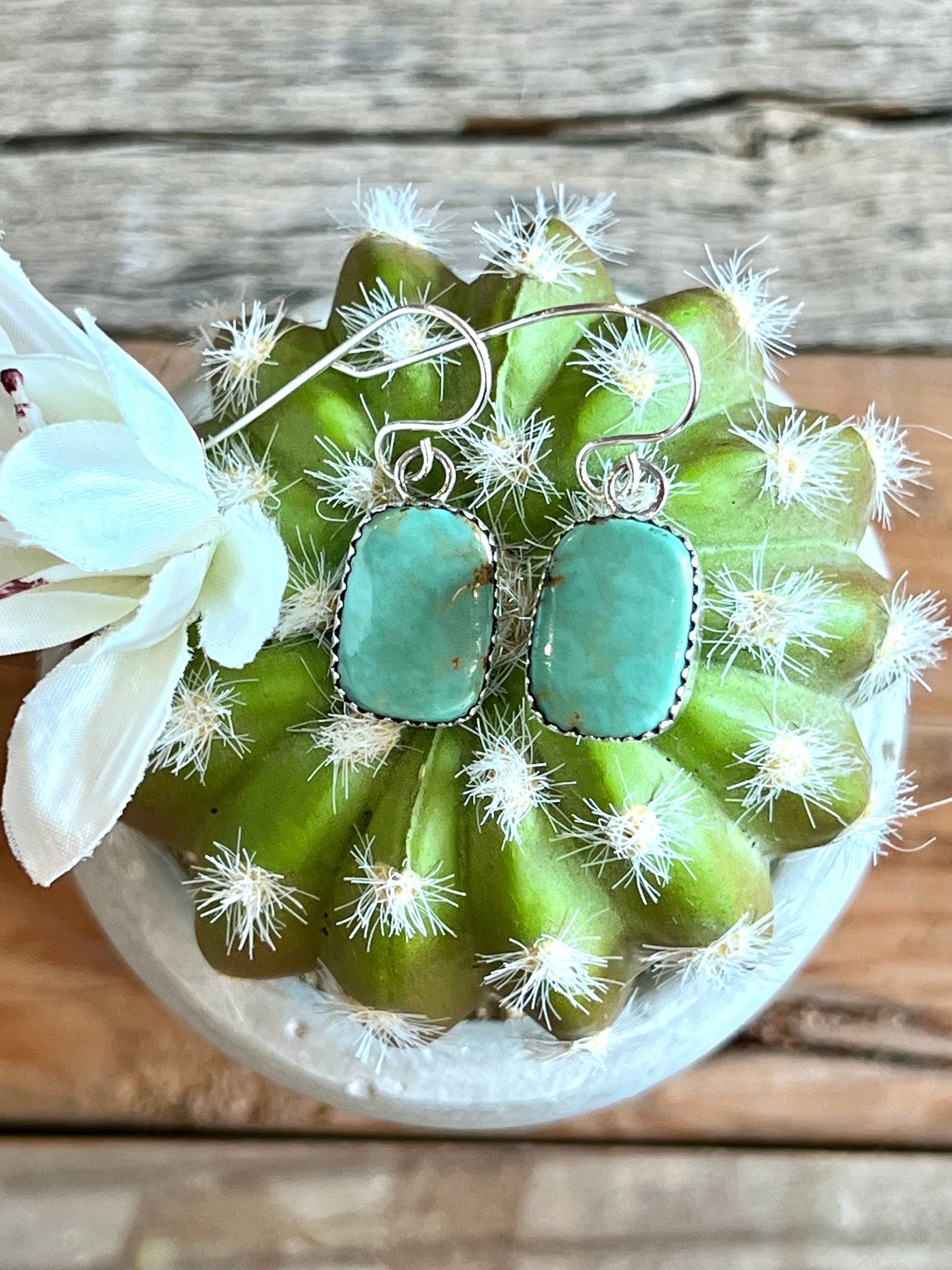 Tempting Turquoise Sterling Silver Earrings