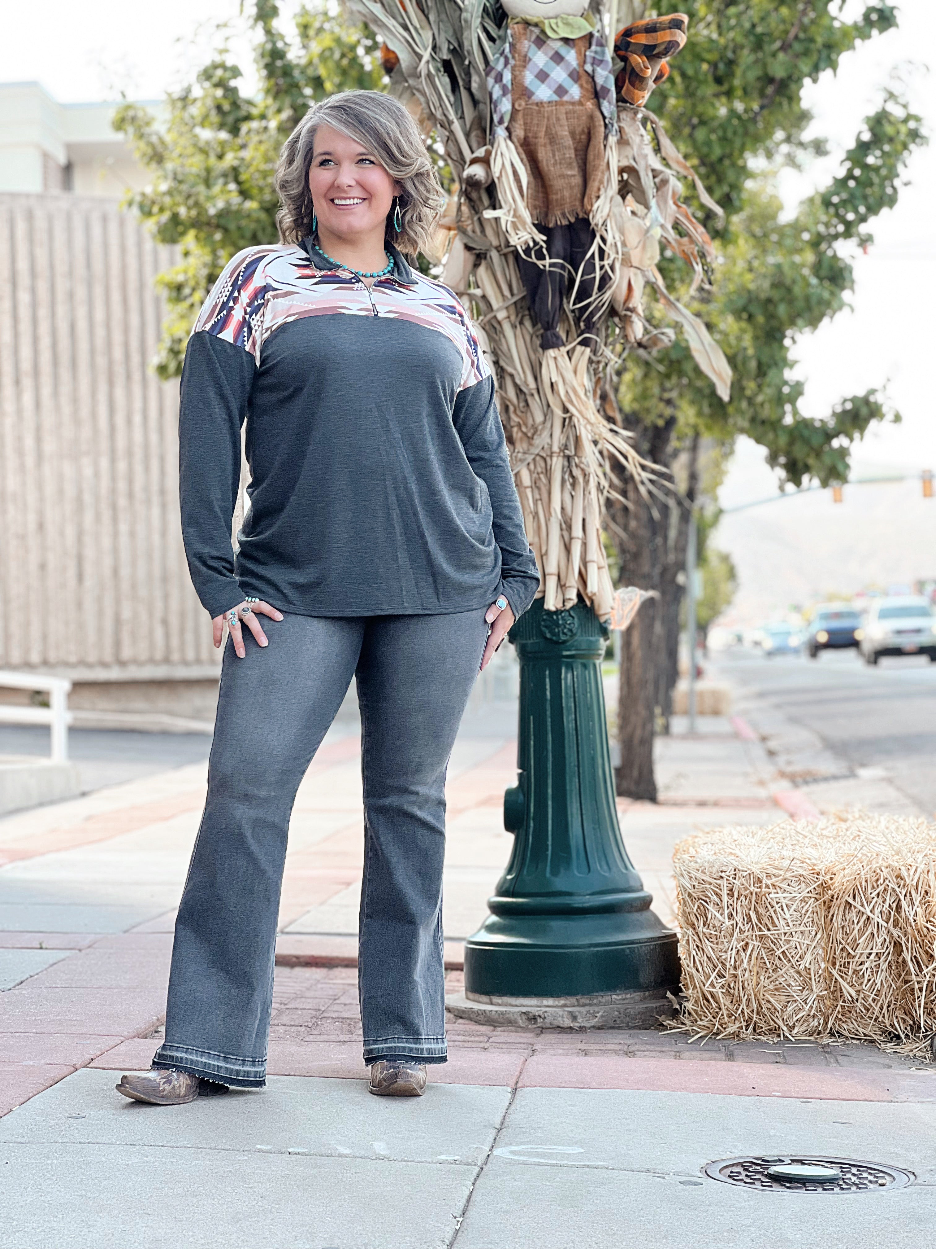 Cowboy Queen Quarter Zip Sweater