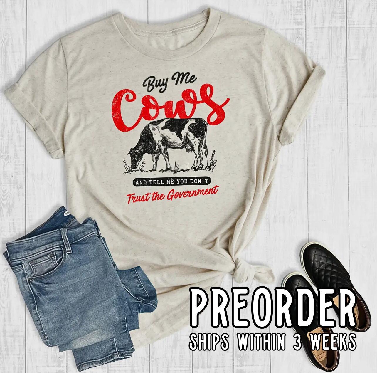 *Preorder* Buy Me Cows Graphic Tee