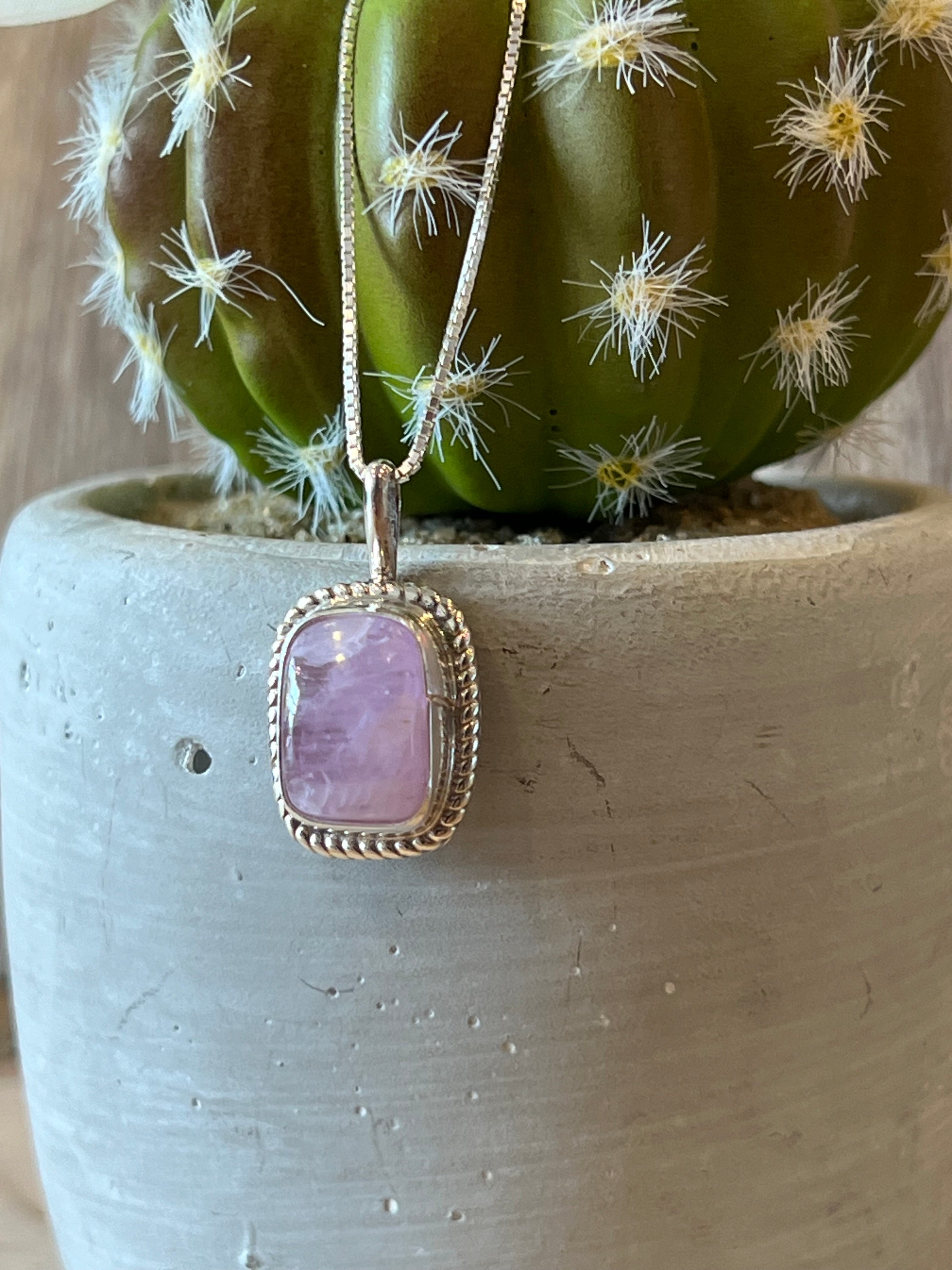 Crazy For Kunzite Sterling Silver Necklacey