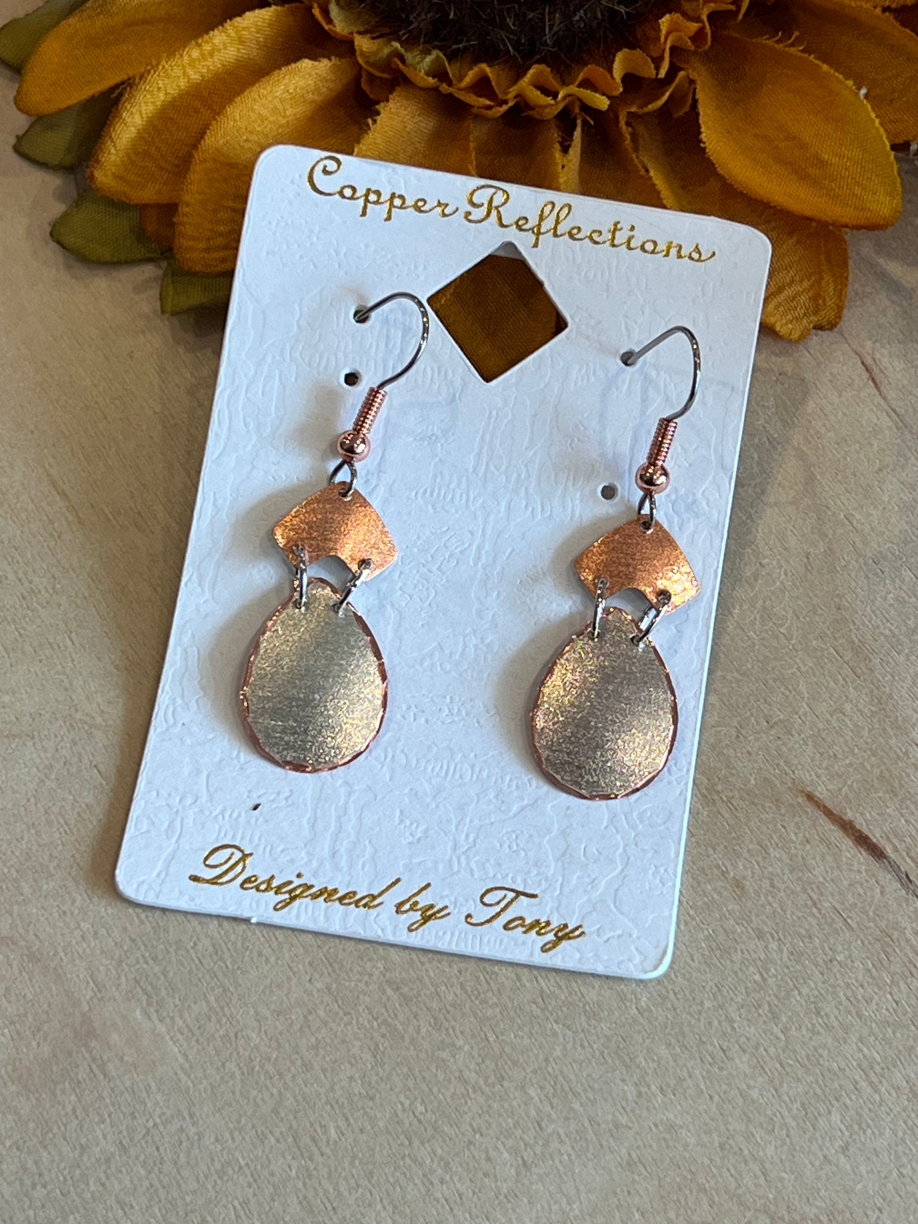 Blank Slate Copper Earrings