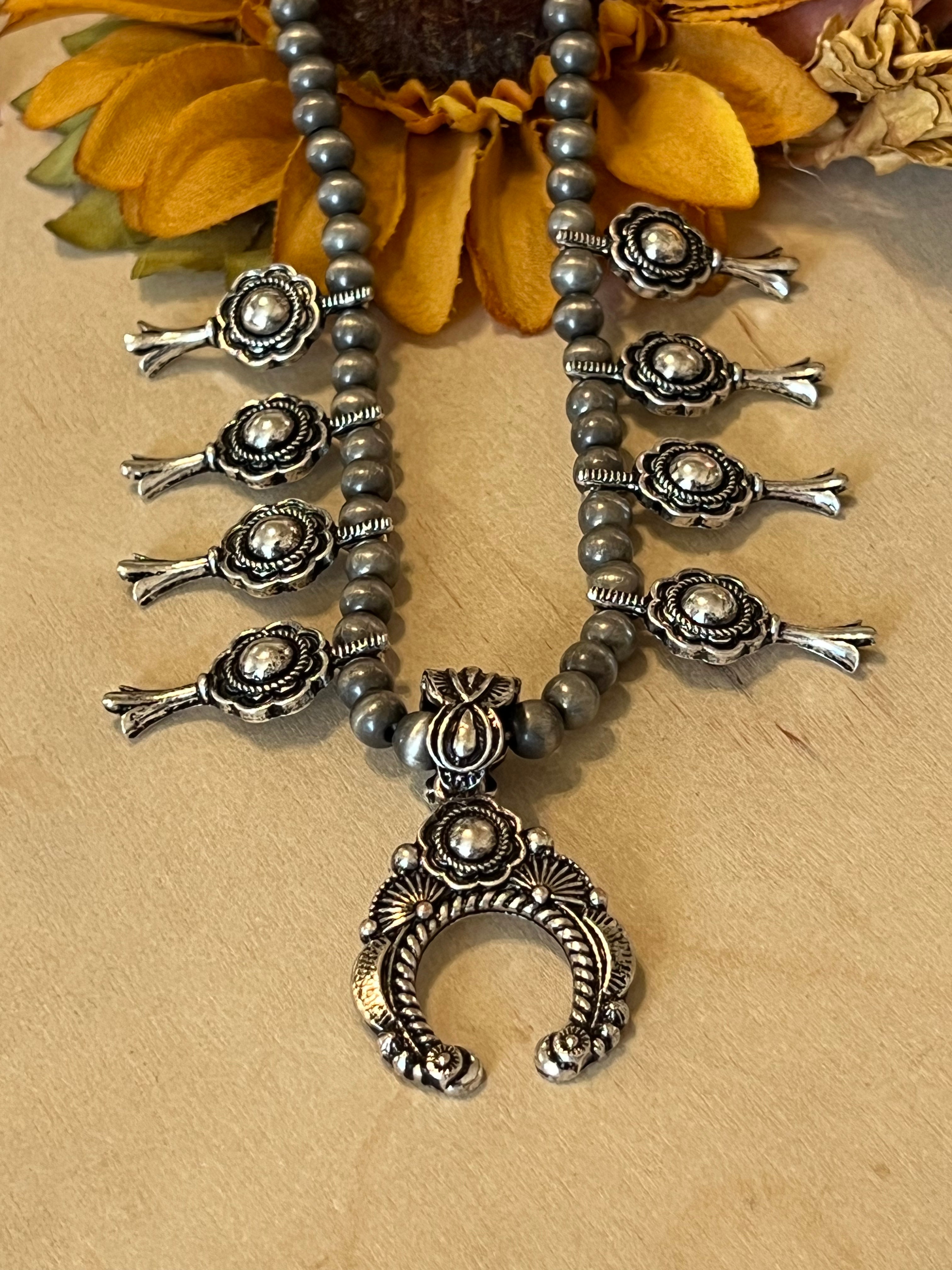 Mini Squash Blossom Necklace