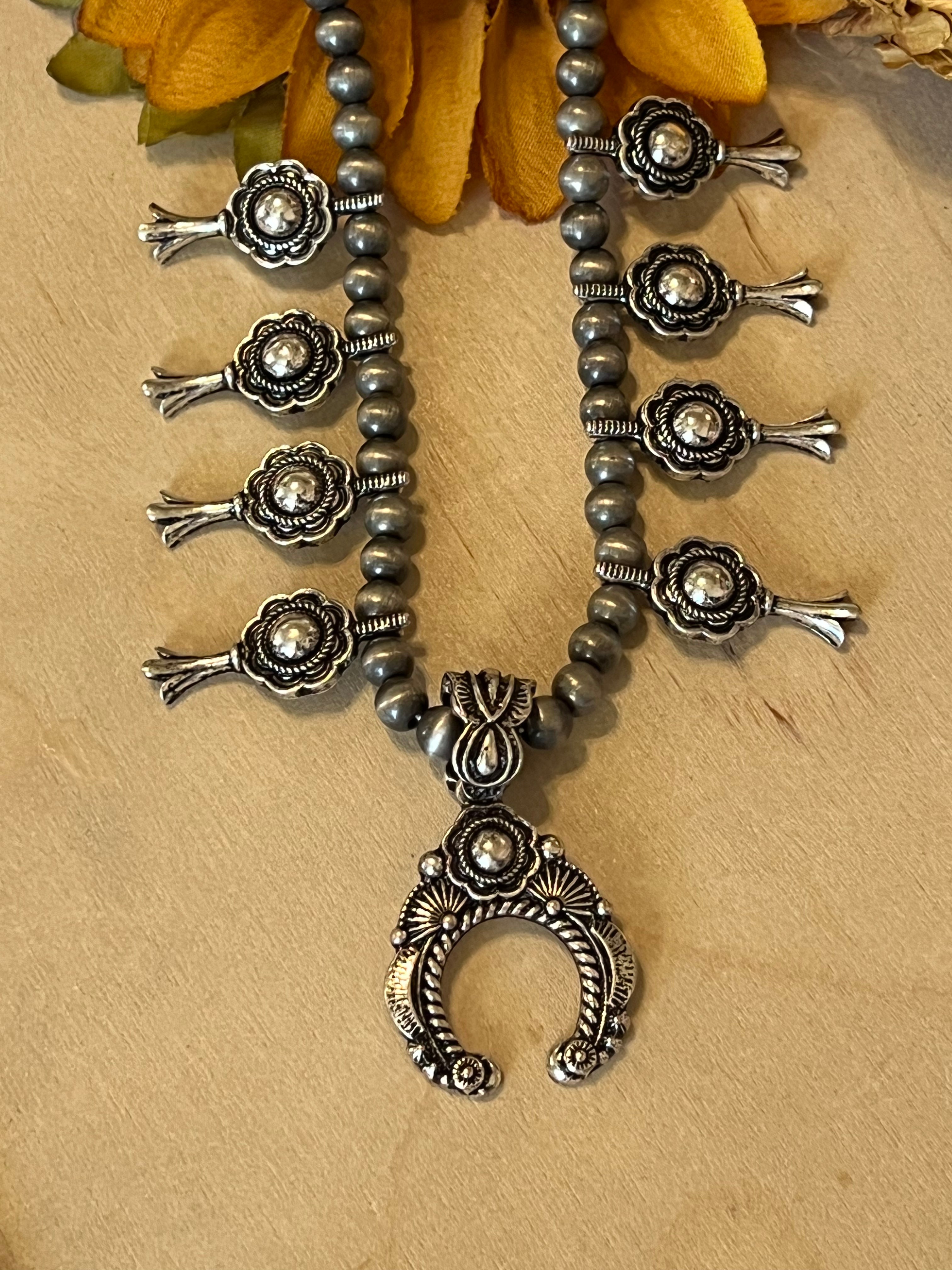 Mini Squash Blossom Necklace