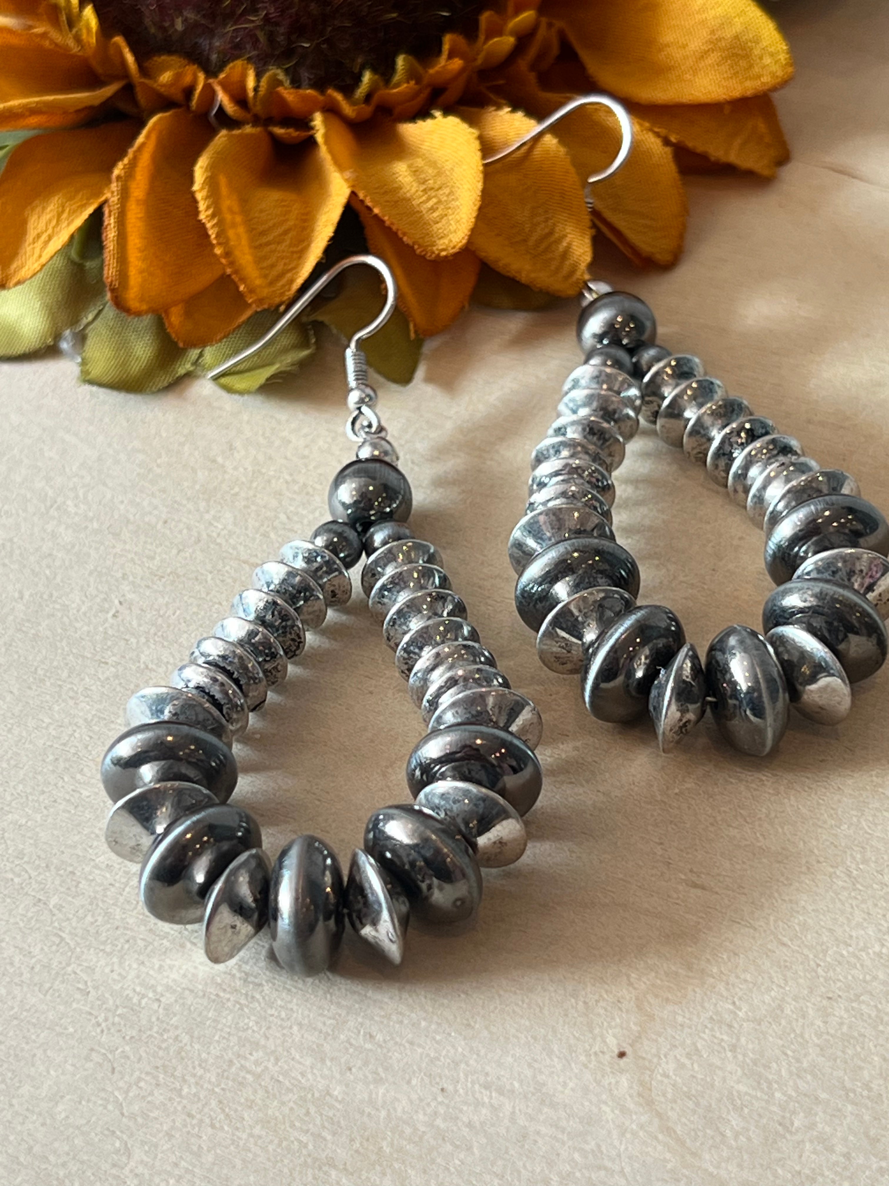 Silver Desert Pearl Earrings