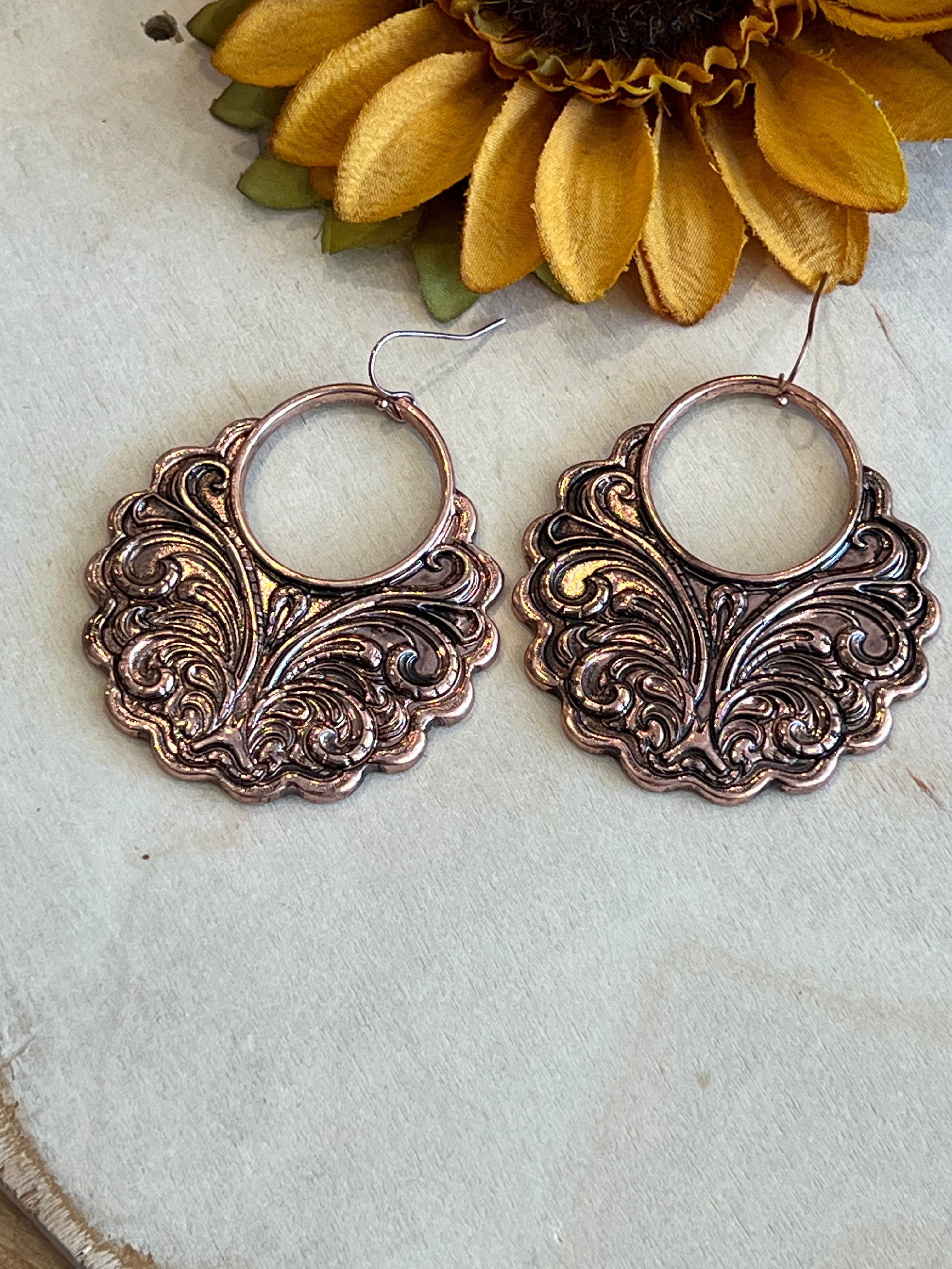 Copper Queen Dangle Earrings