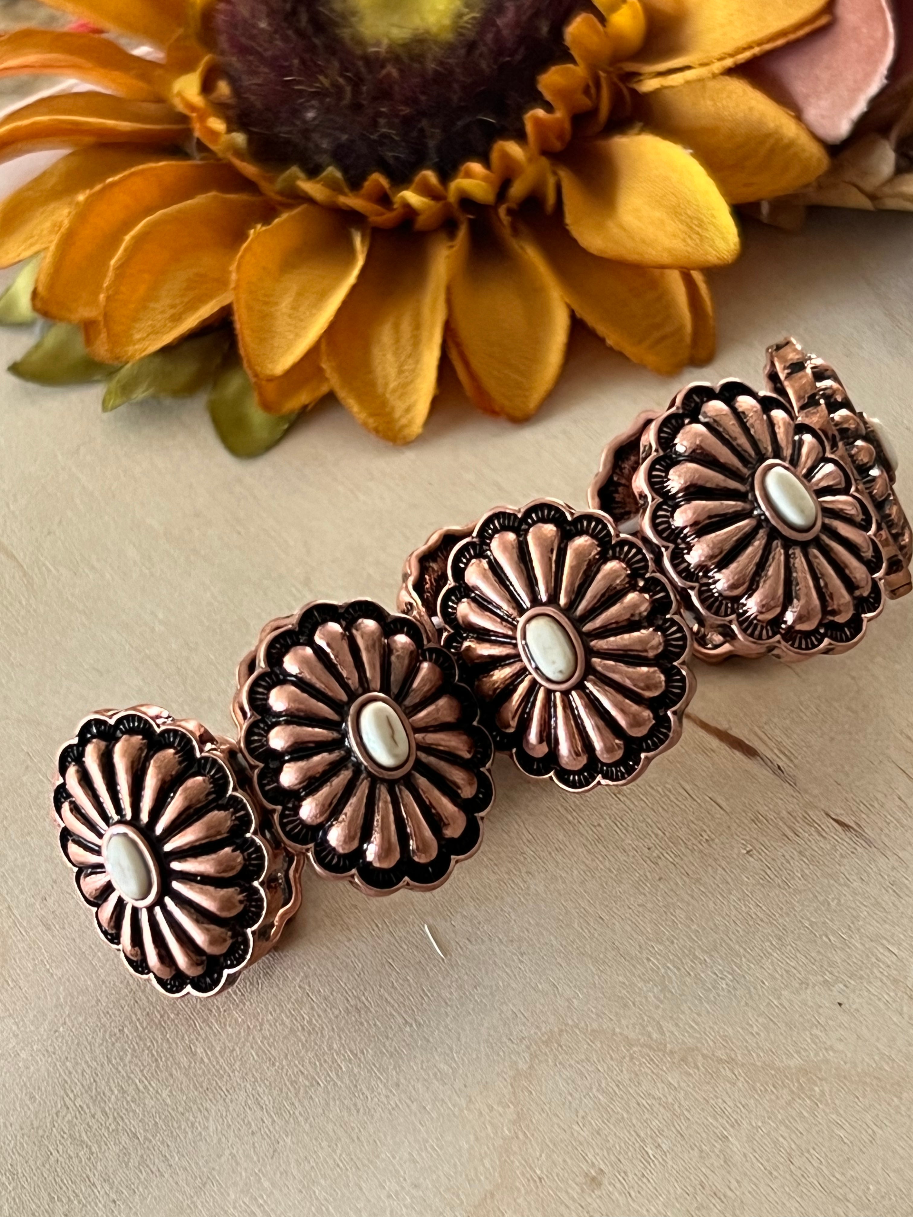 Copper Concho Bracelet