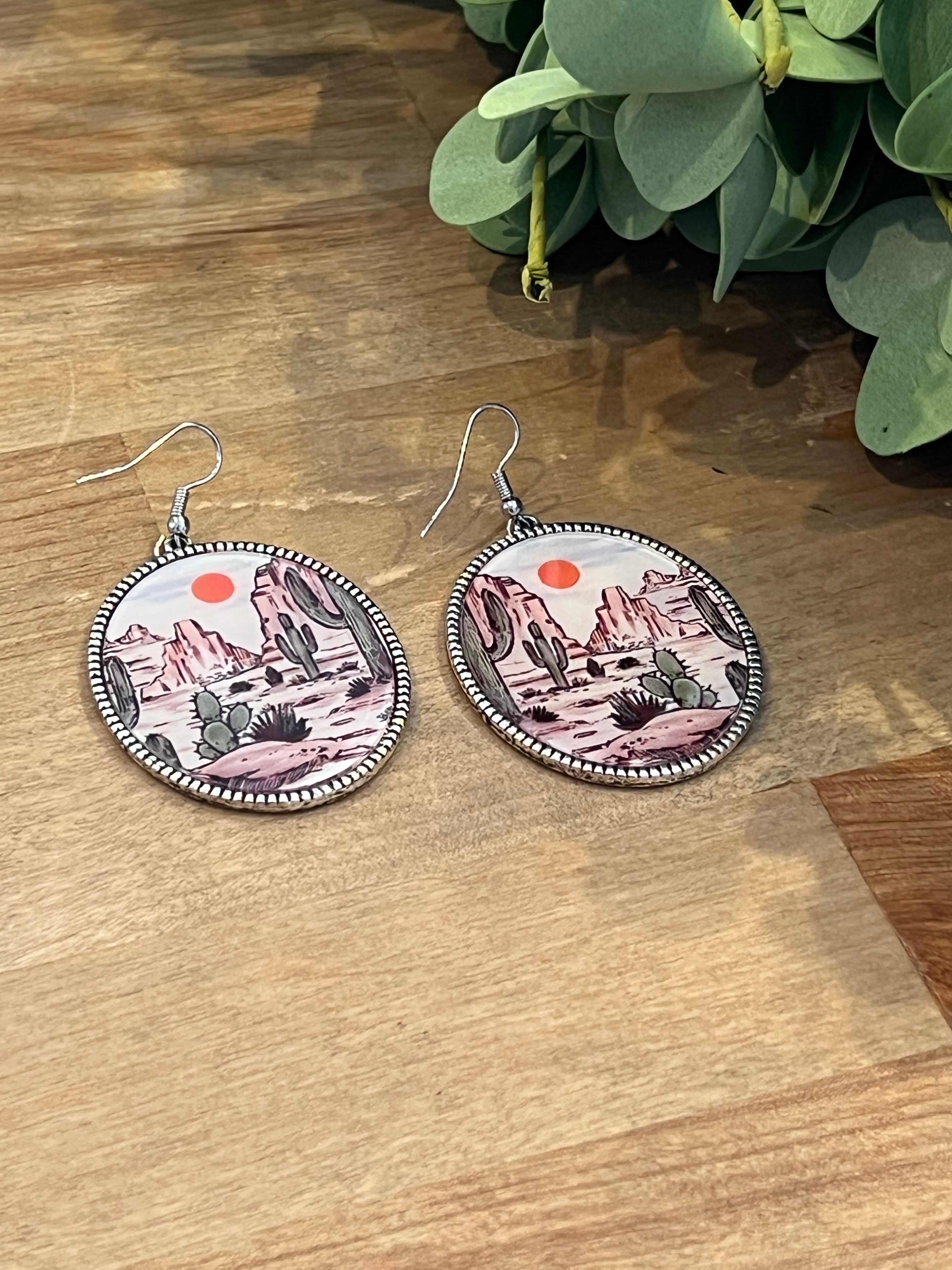 Desert Scene Earrings