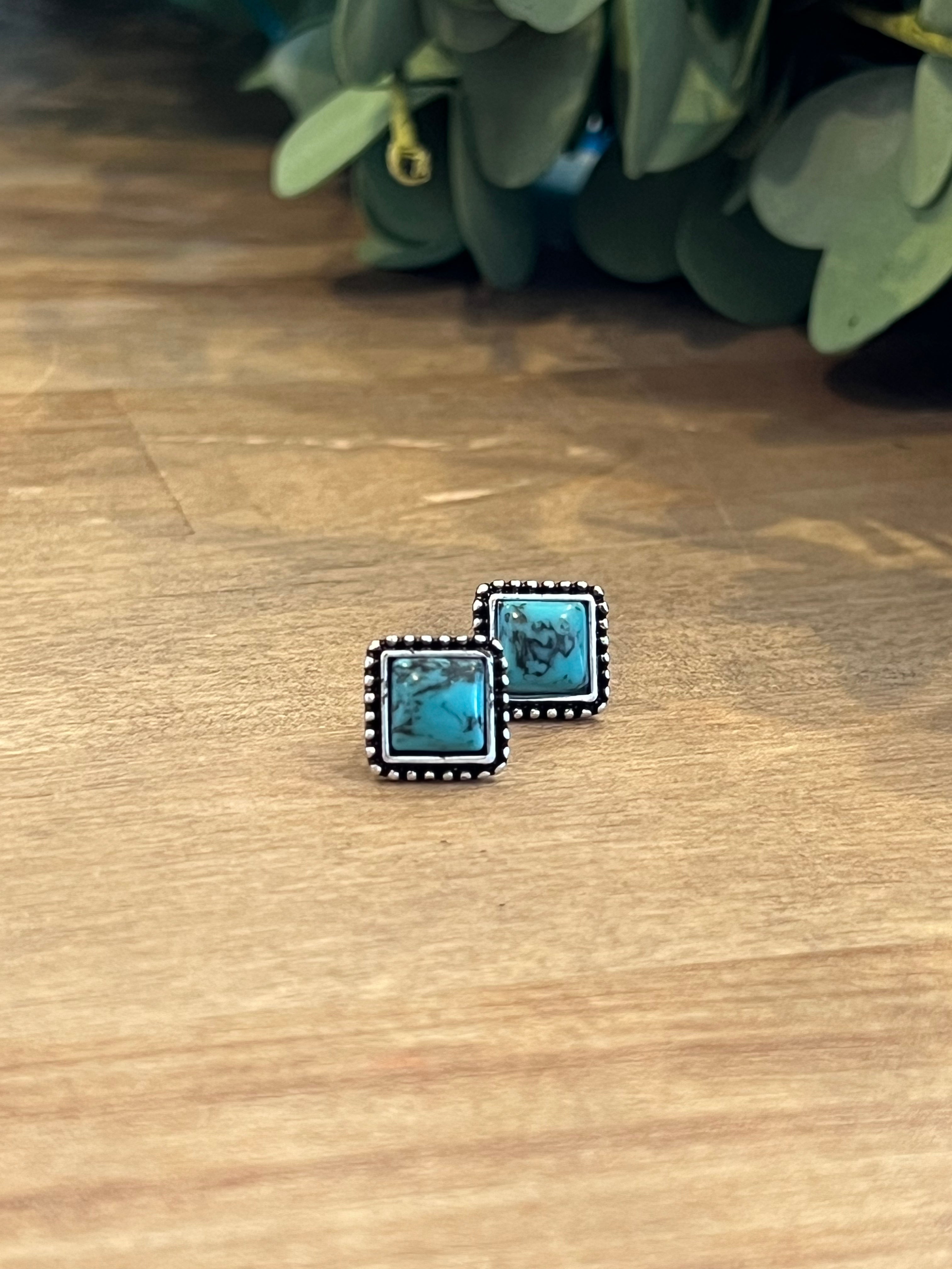 Diamond Desert Stud Earrings